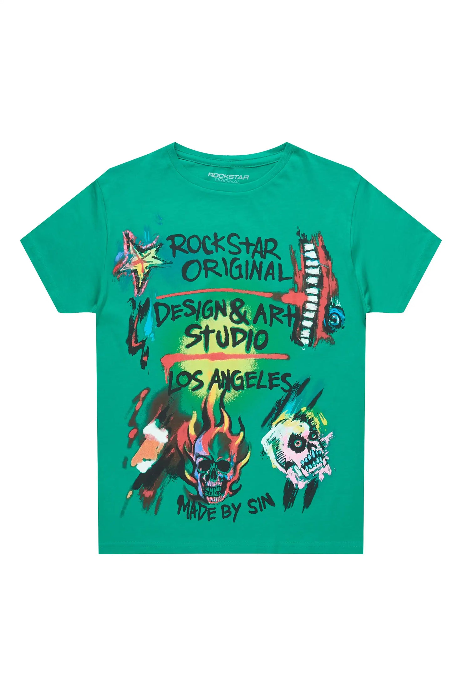 Boys Soweto Green Graphic T-Shirt