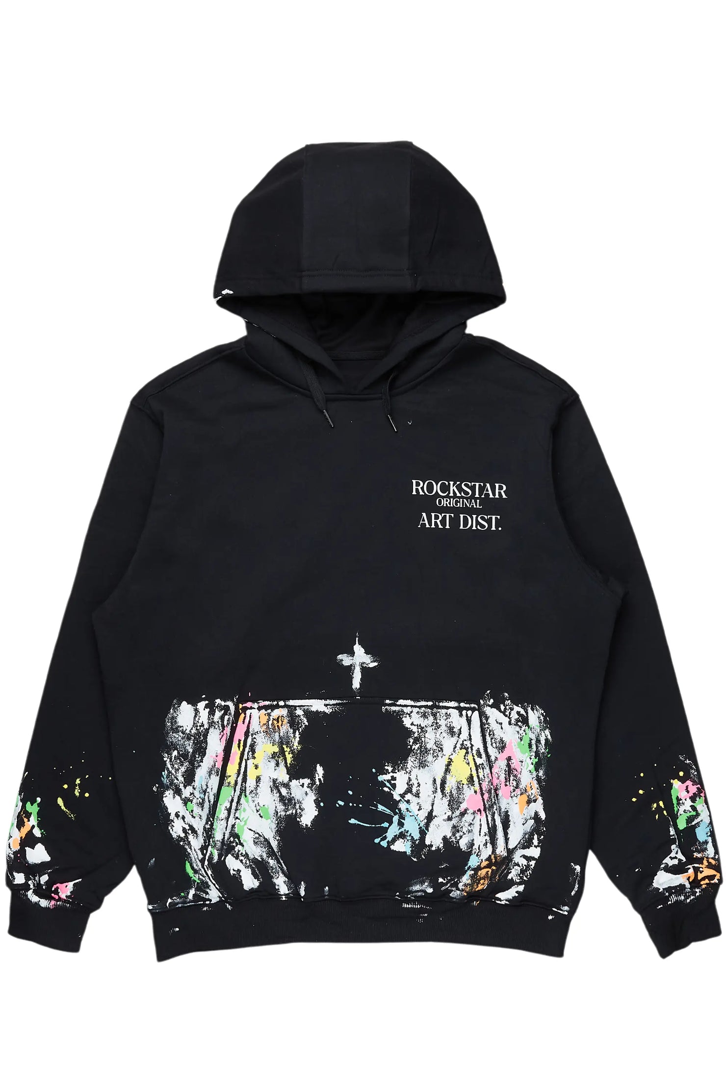 Filipa Black/Pink Oversized Hoodie