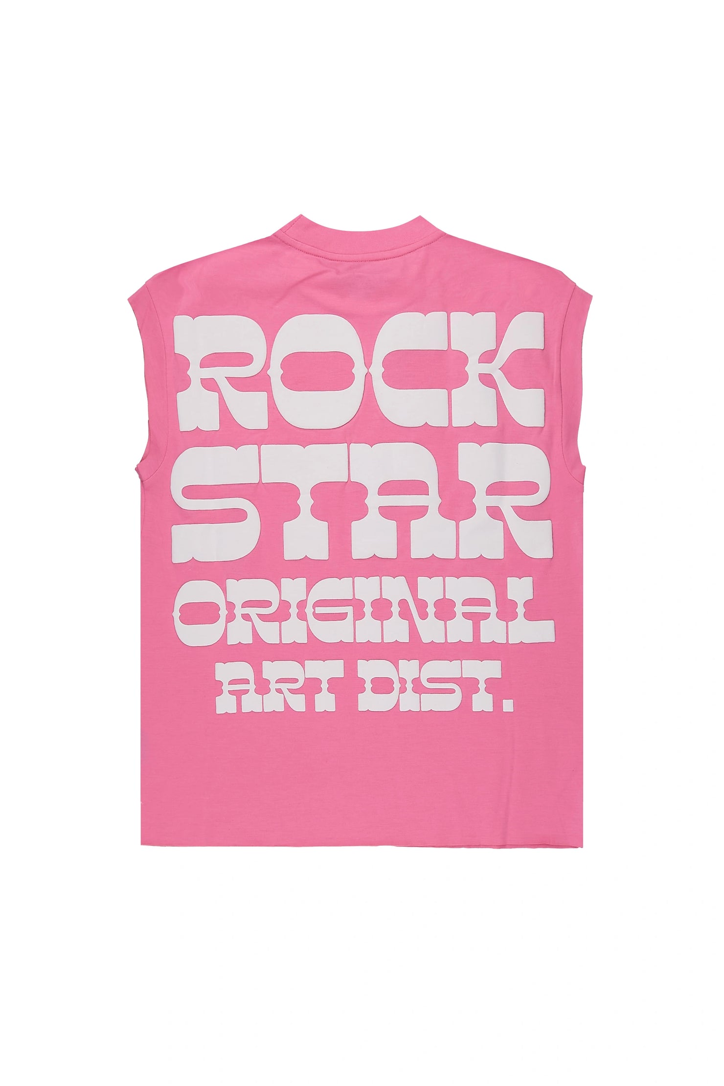 Girls Plota Pink Cut Sleeve Tee