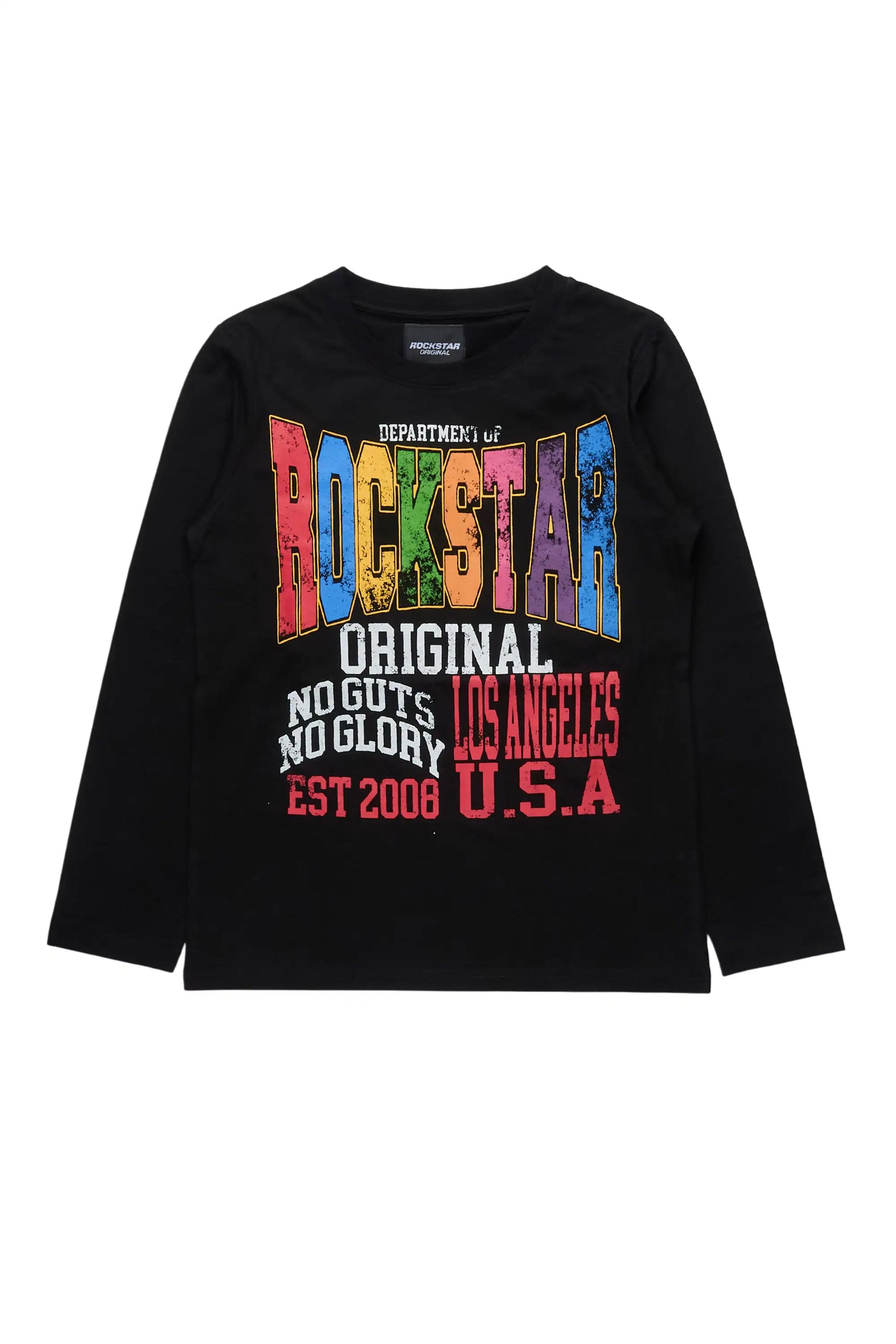 Boys Keen Black L/S Graphic T-Shirt