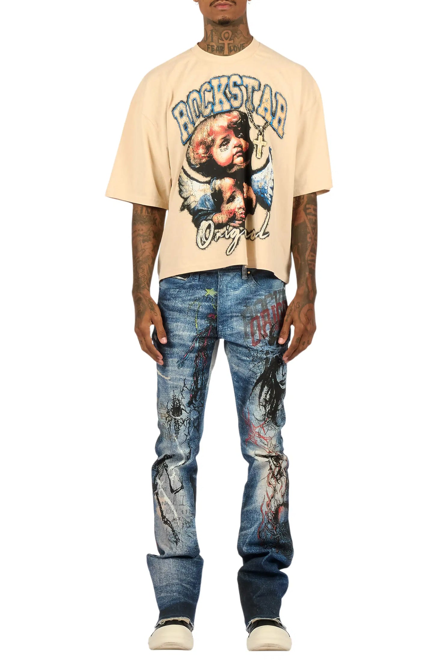 Blaytex Blue Stacked Flare Jean