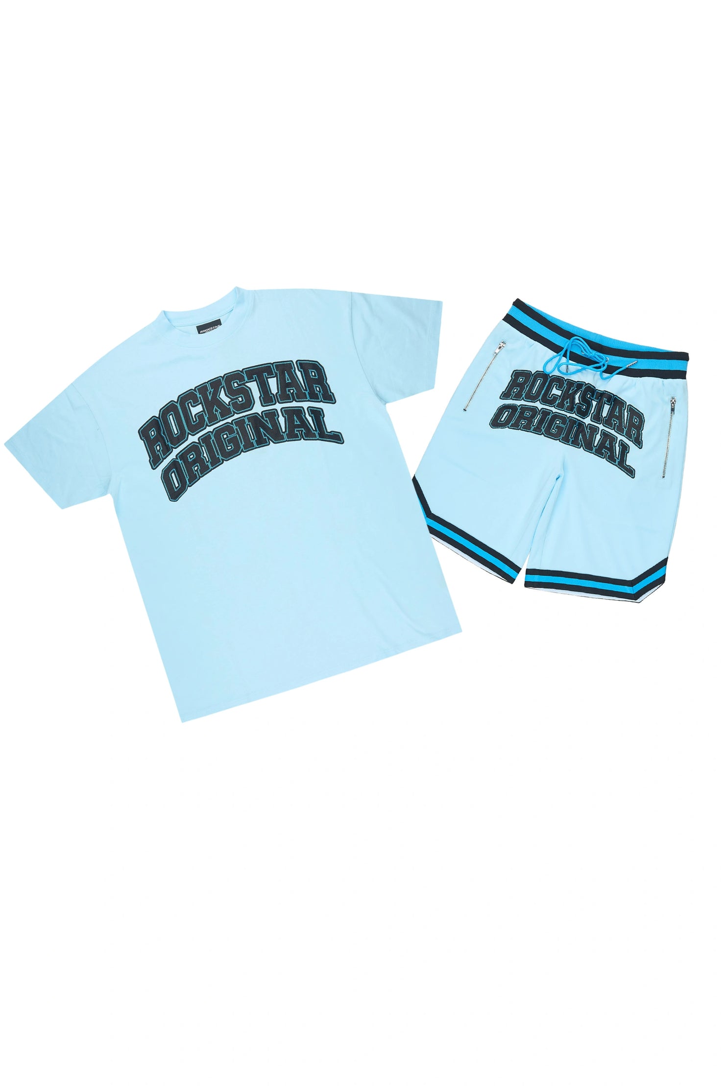 Hooper Sky Blue T-Shirt Short Set