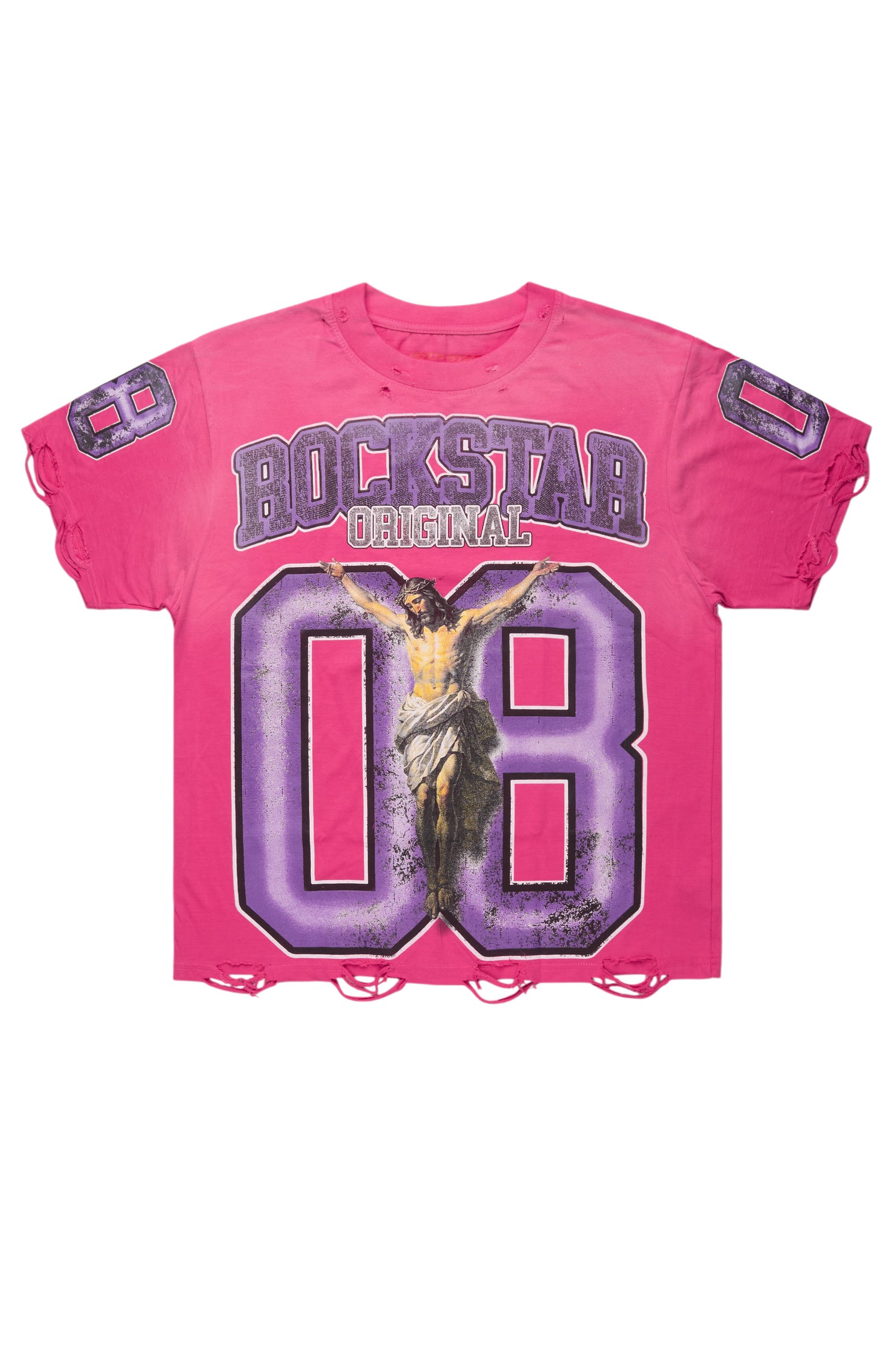 Fields Fuchsia Oversized Graphic T-Shirt