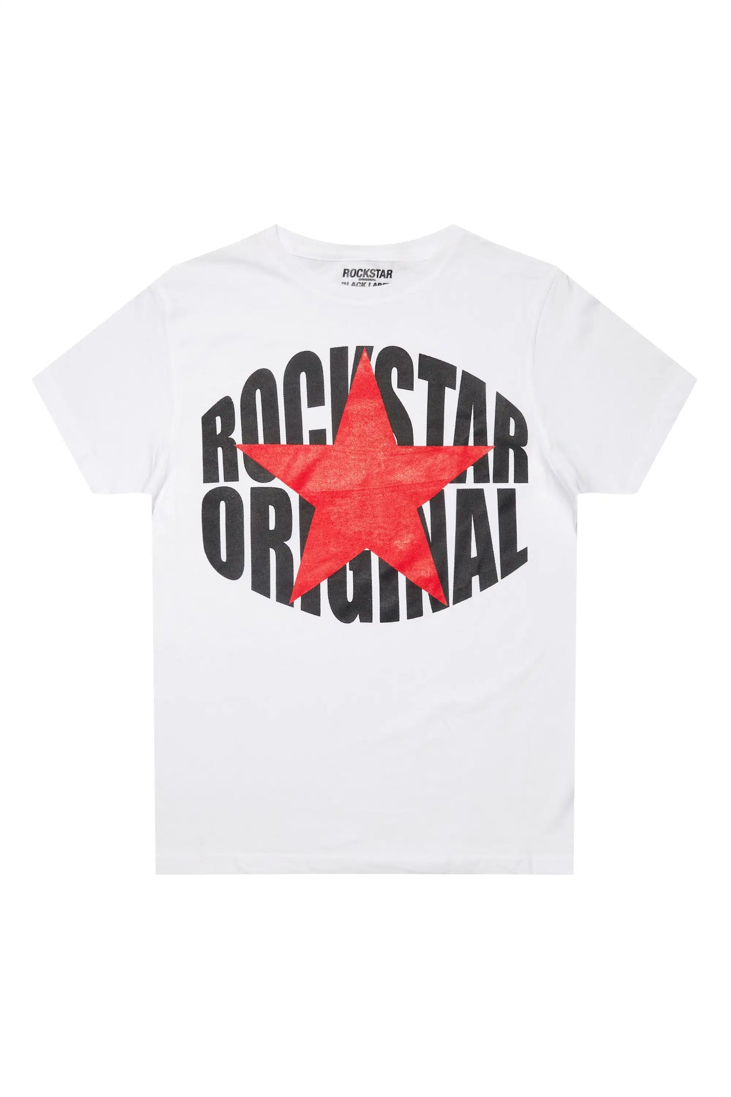 Boys Ezra 2.0 White/Red Graphic T-Shirt