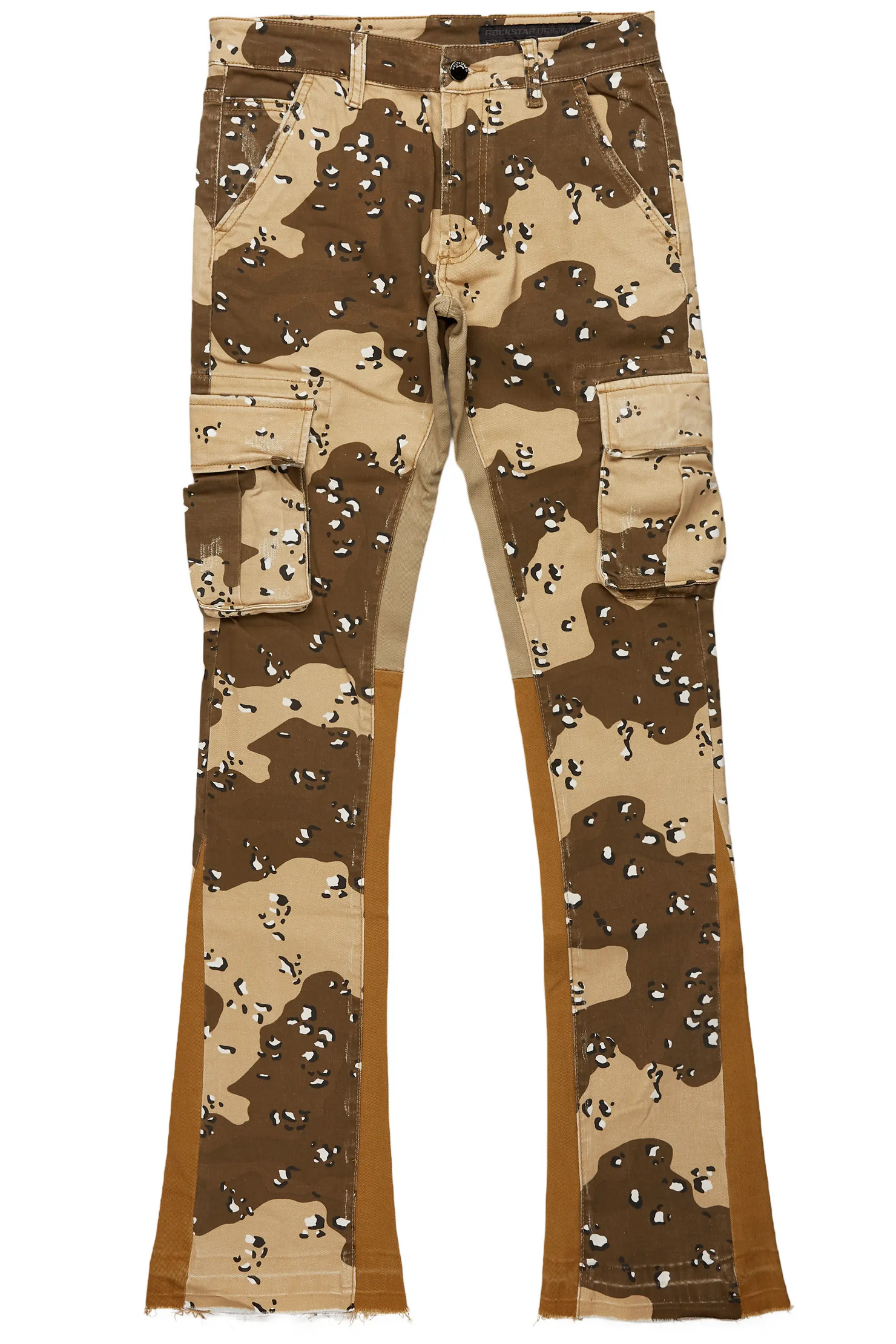 Boys Kirrem Desert Camo Stacked Flare Jean