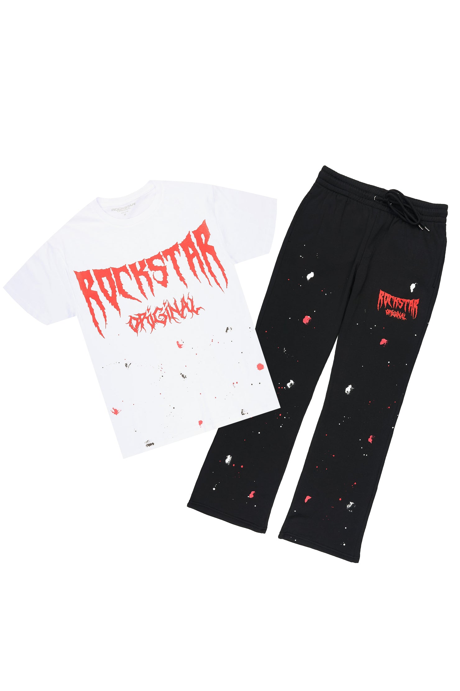 Twinkle White/Red T-Shirt/Relaxed Track Set