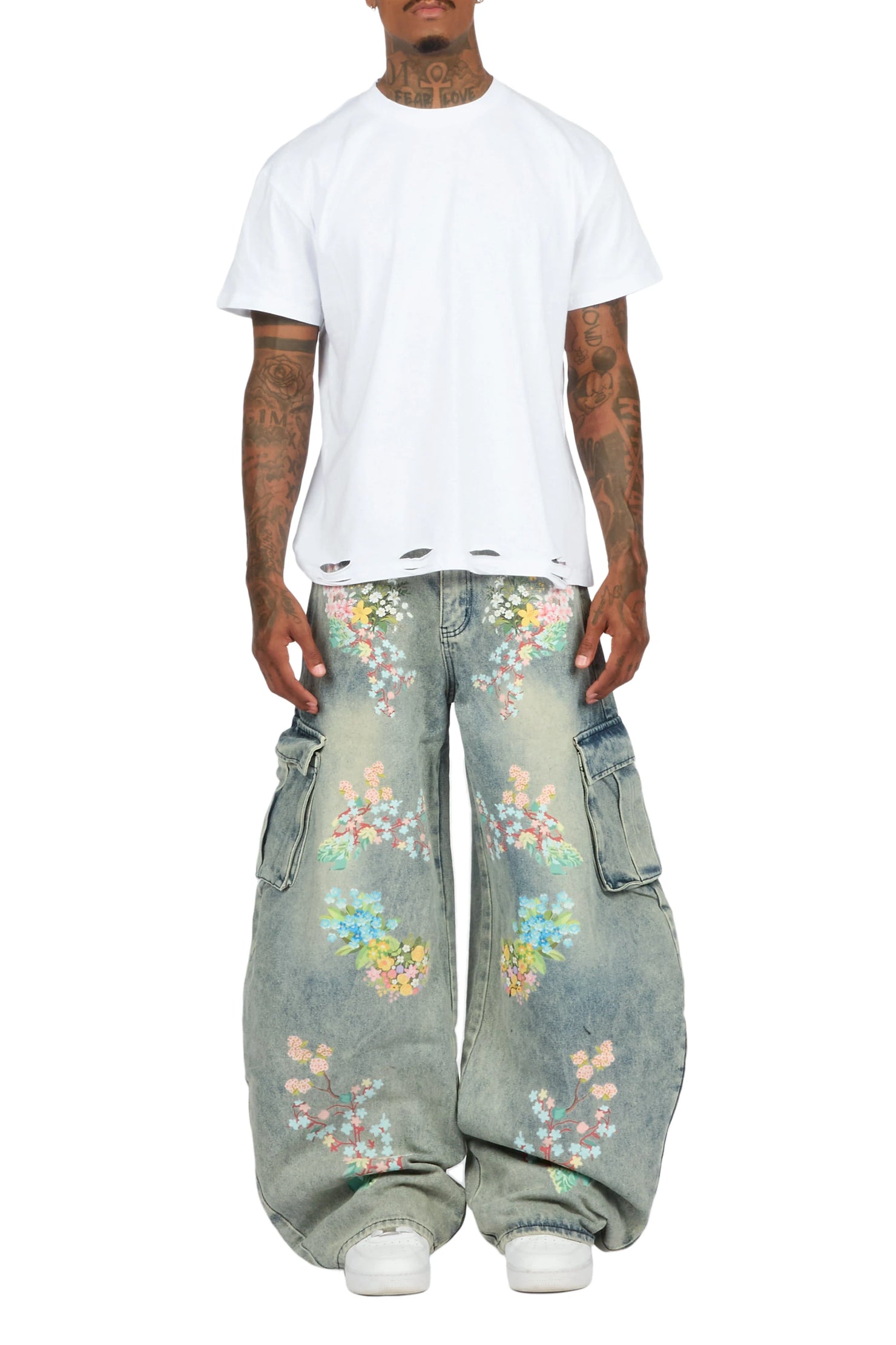 Zionte Light Blue Barrel Fit Jean