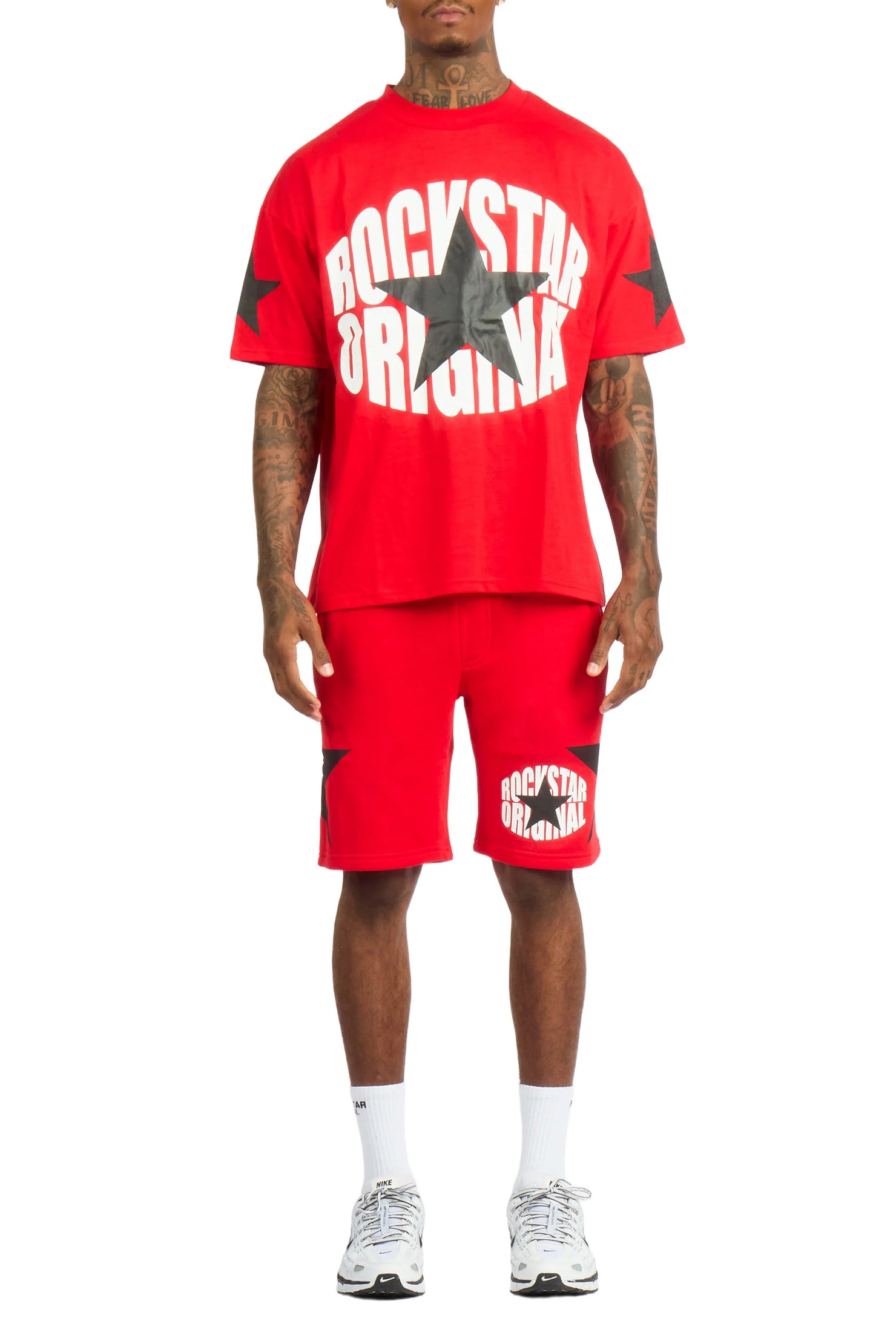 States Red/White Short Set