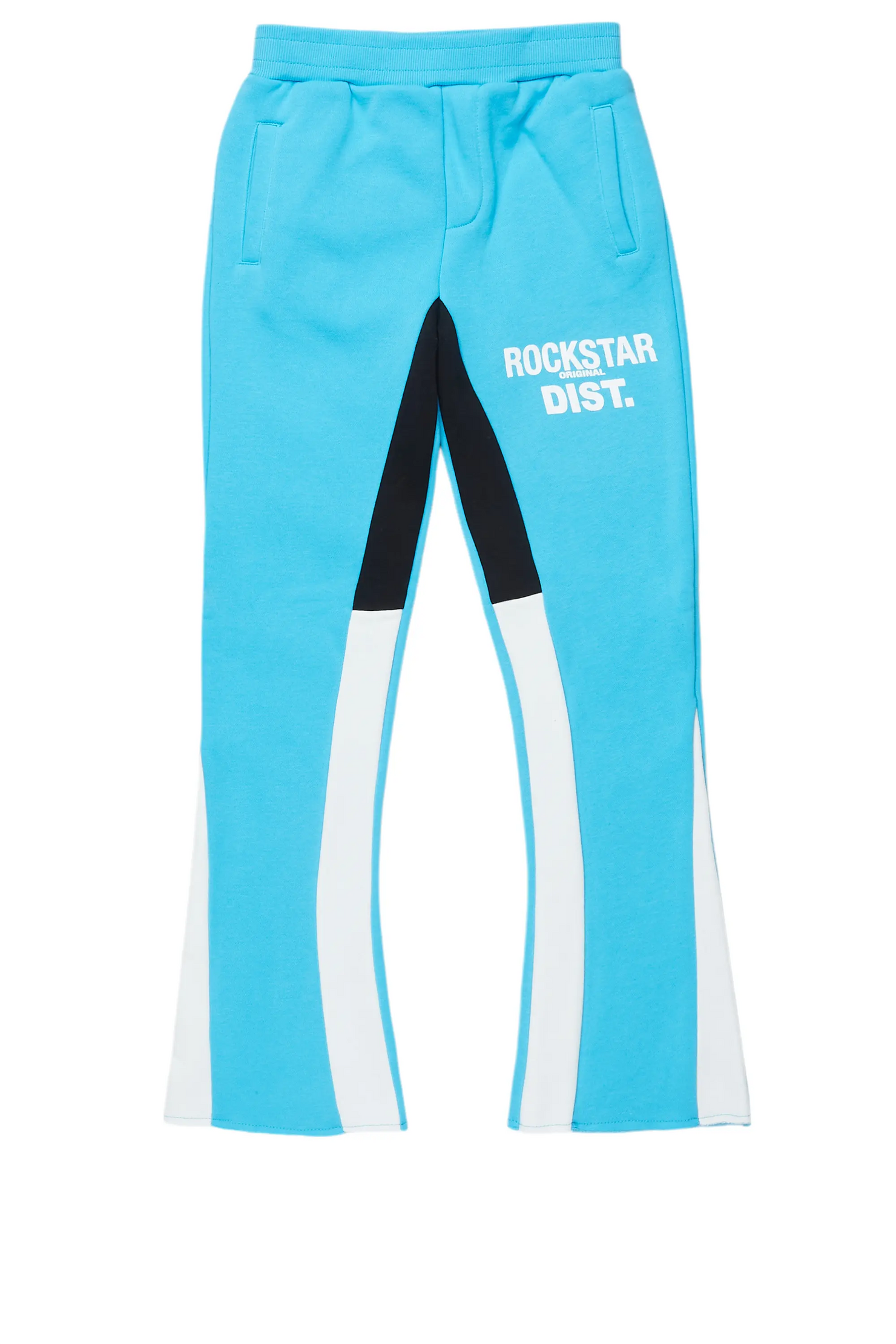 Boys Alpine Blue/White Stacked Trackpant