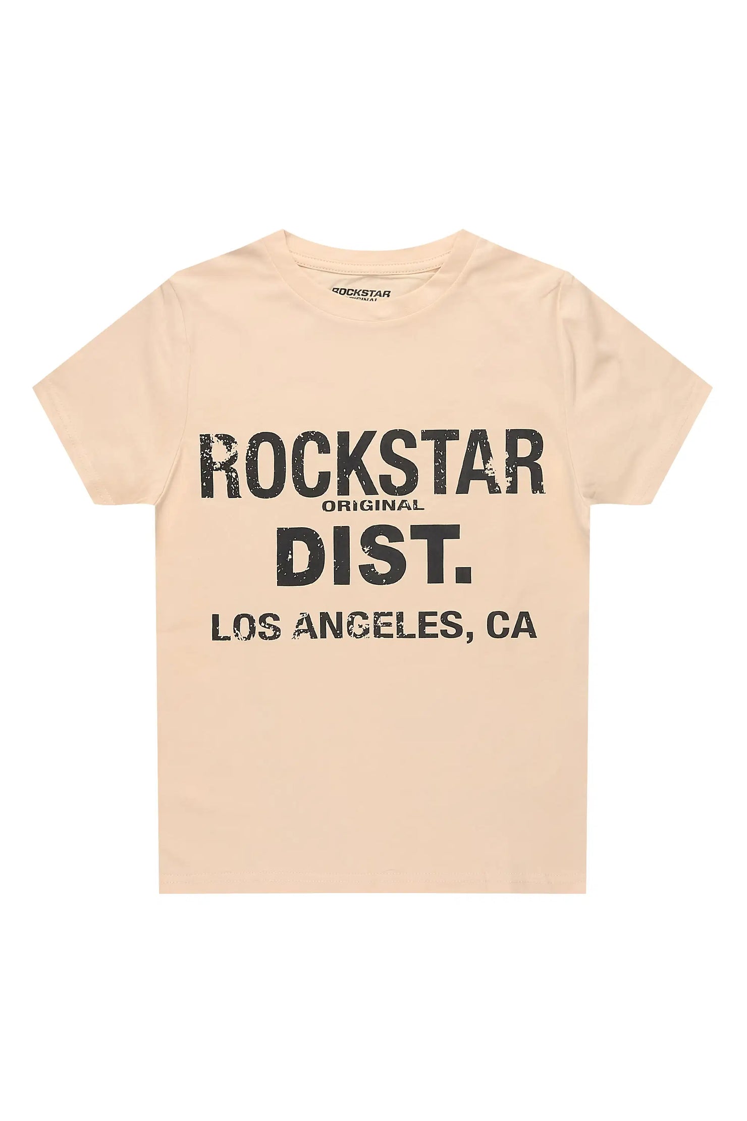 Boys Koen Beige/Black Graphic T-Shirt