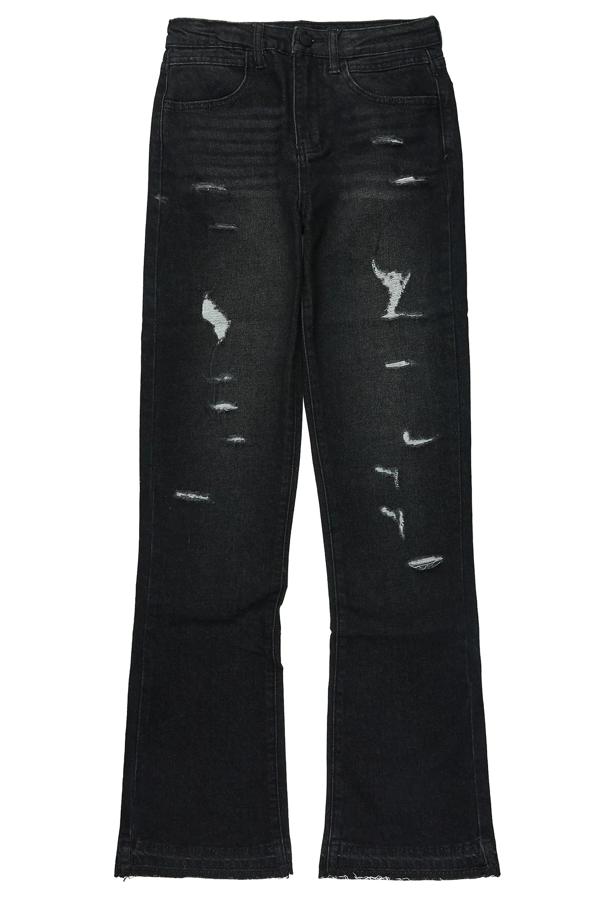 Boys Stellan Black 2.0 Stacked Flare Jean