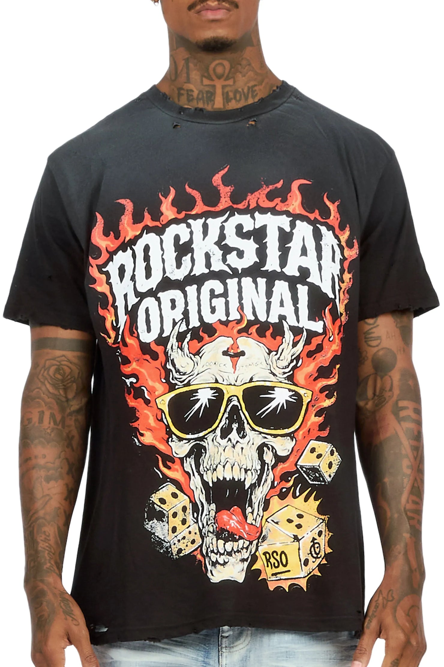 Carmill Black Oversized Graphic T-Shirt