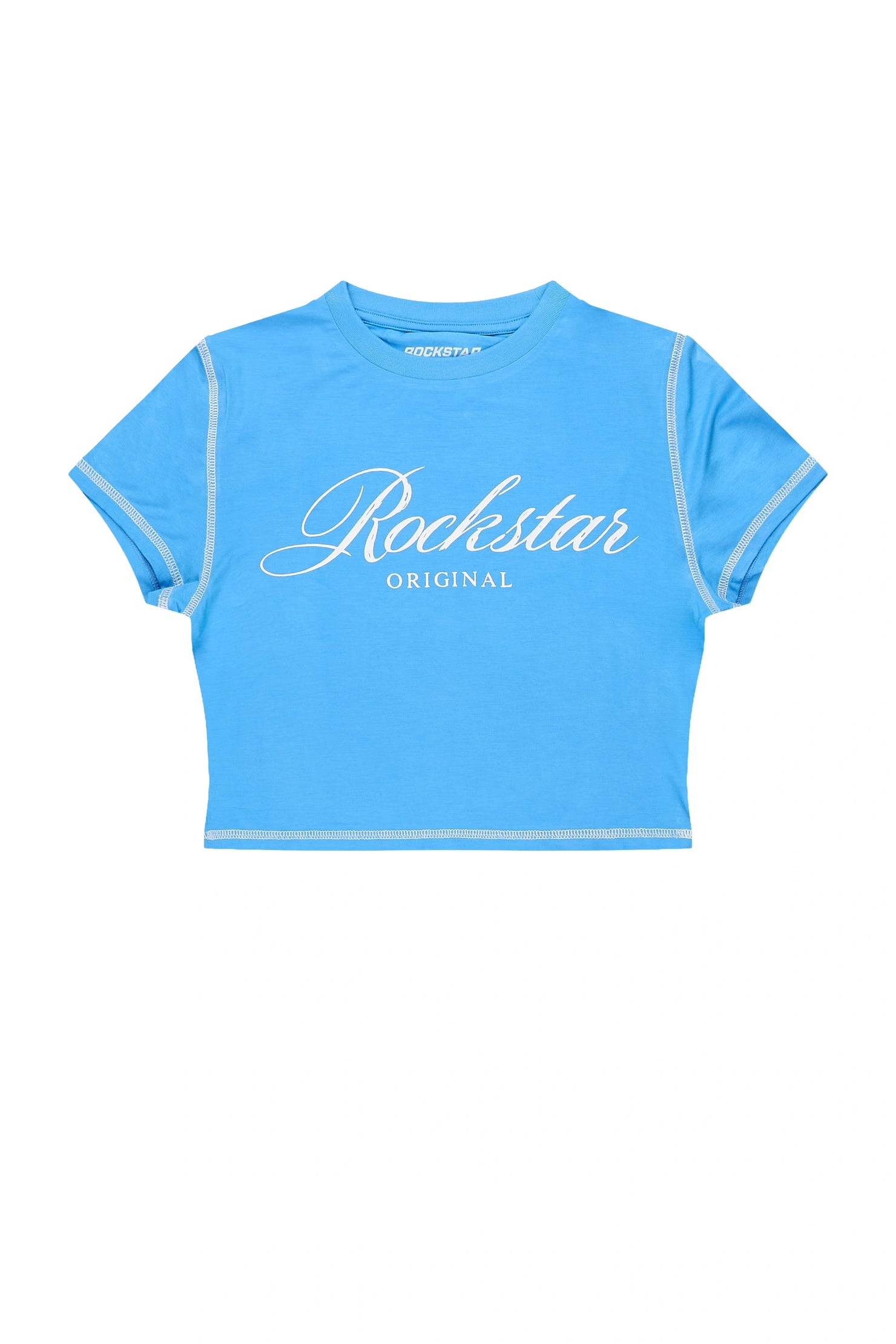 Sharae Blue Baby Tee Shirt