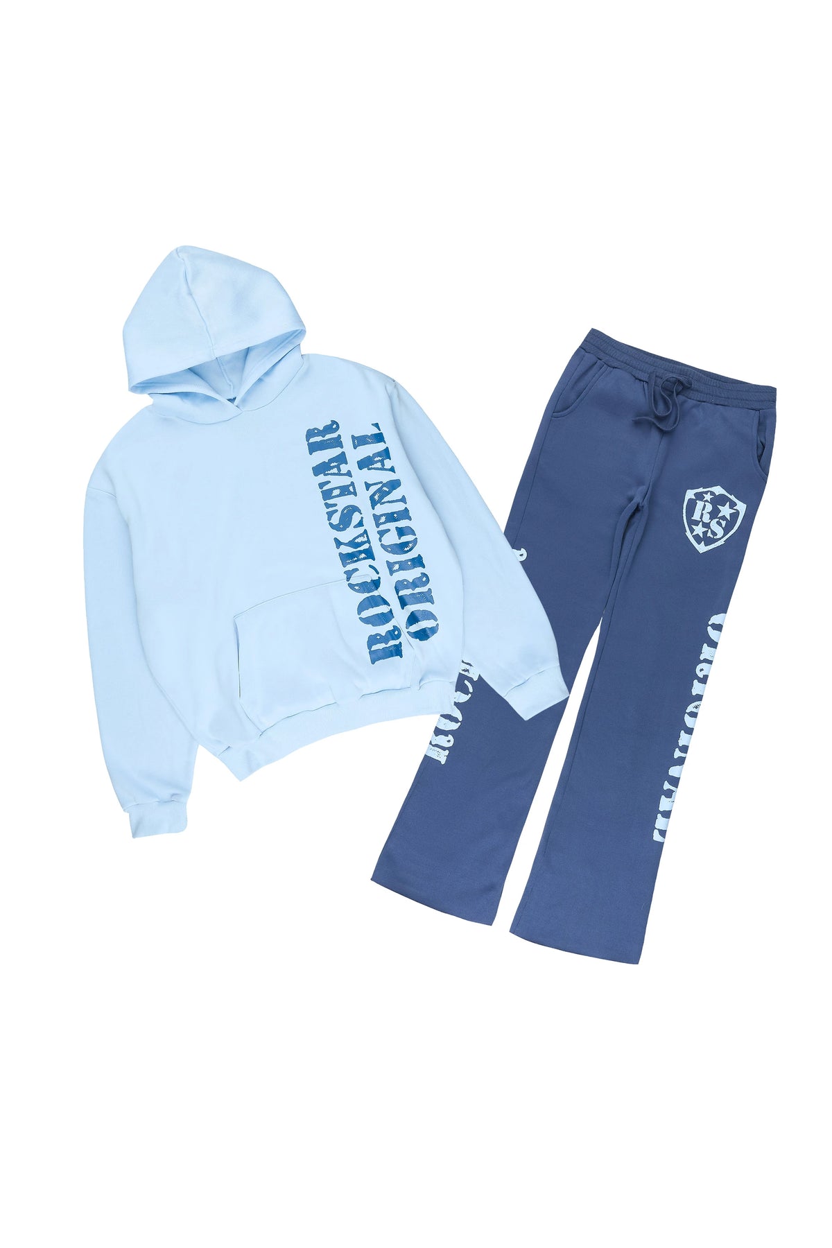 Boys Zinvor Light Blue/Navy Hoodie Track Set