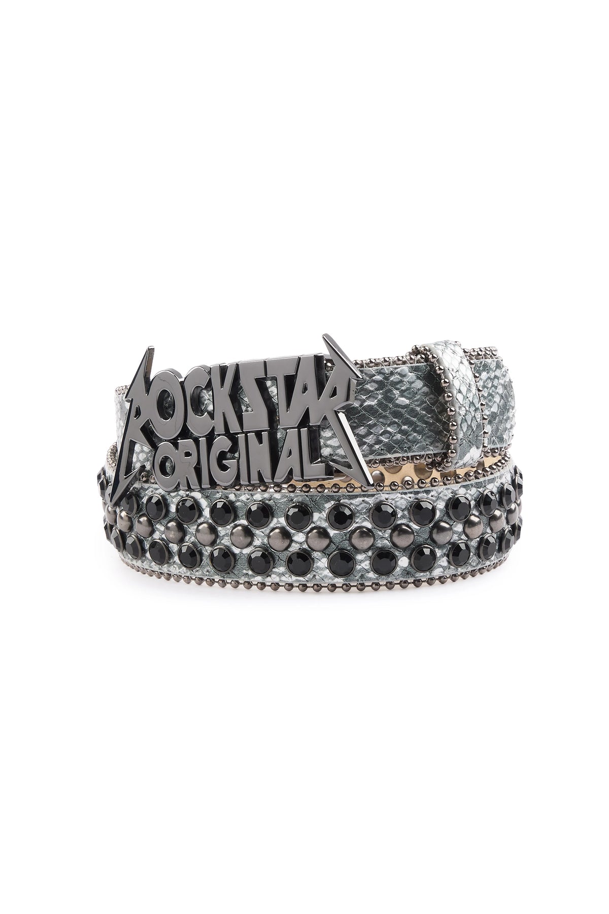 Deja Black Rhinestone Belt