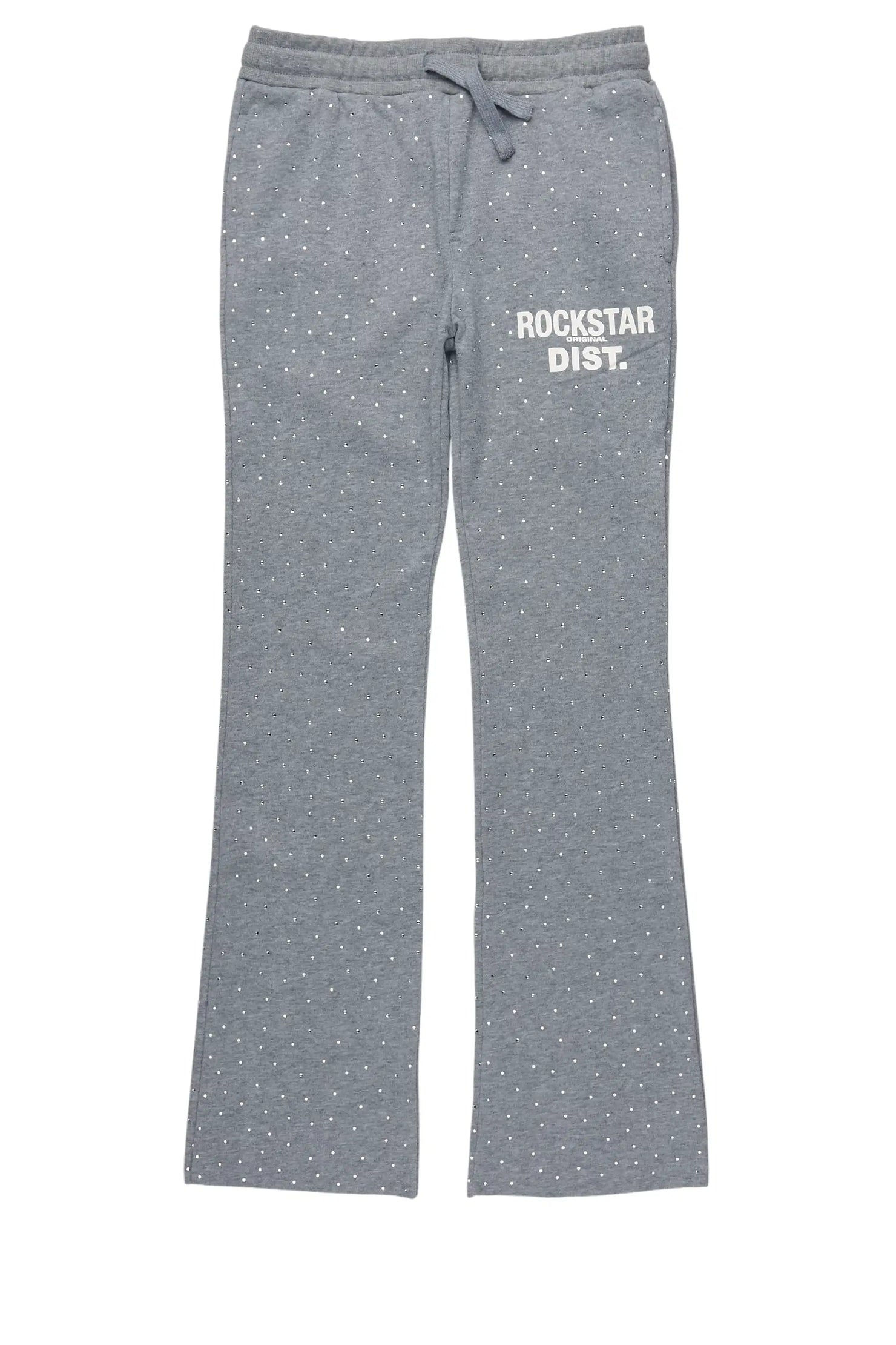Boys Alpine Grey Rhinestone Track pant