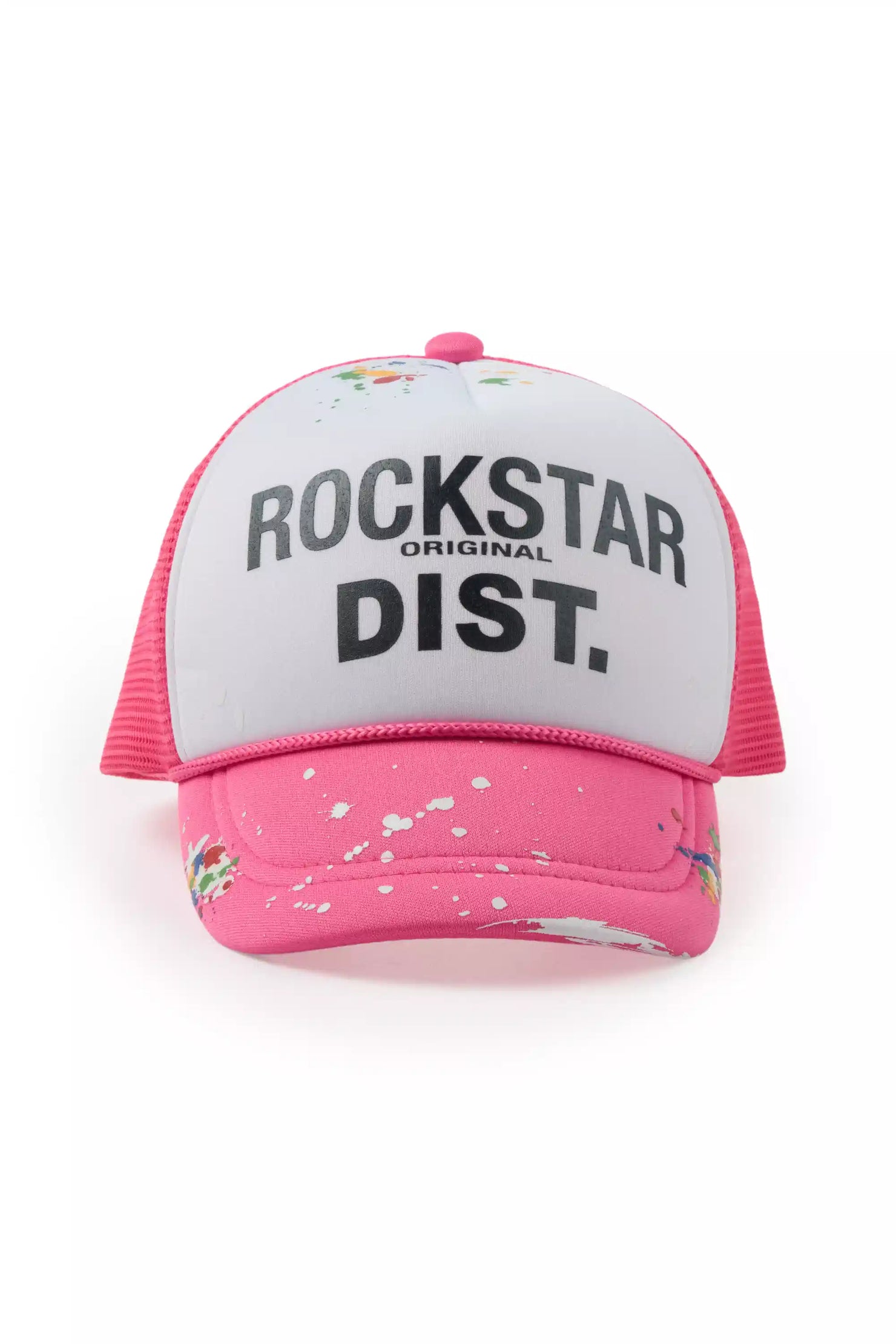 Girls Neptune White/Hot Pink Trucker Hat