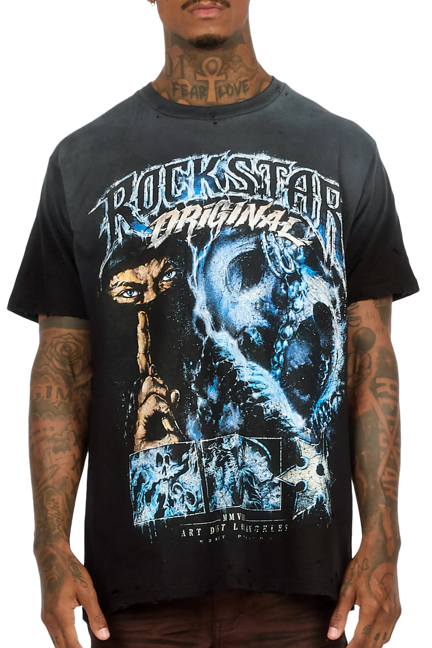 Kordell Black Oversized Graphic T-Shirt