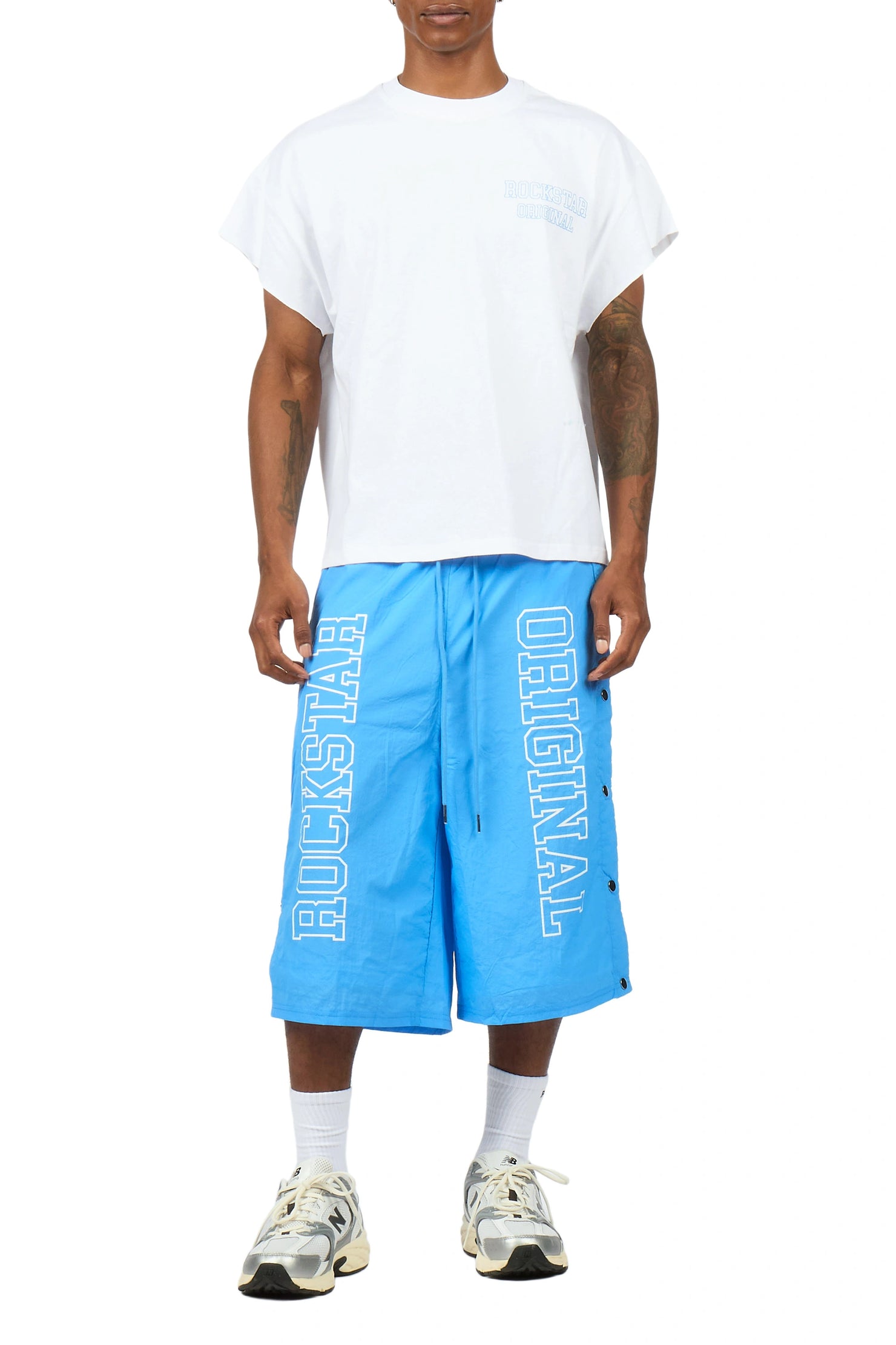 Lusent Blue Muscle Tee/Jort Set