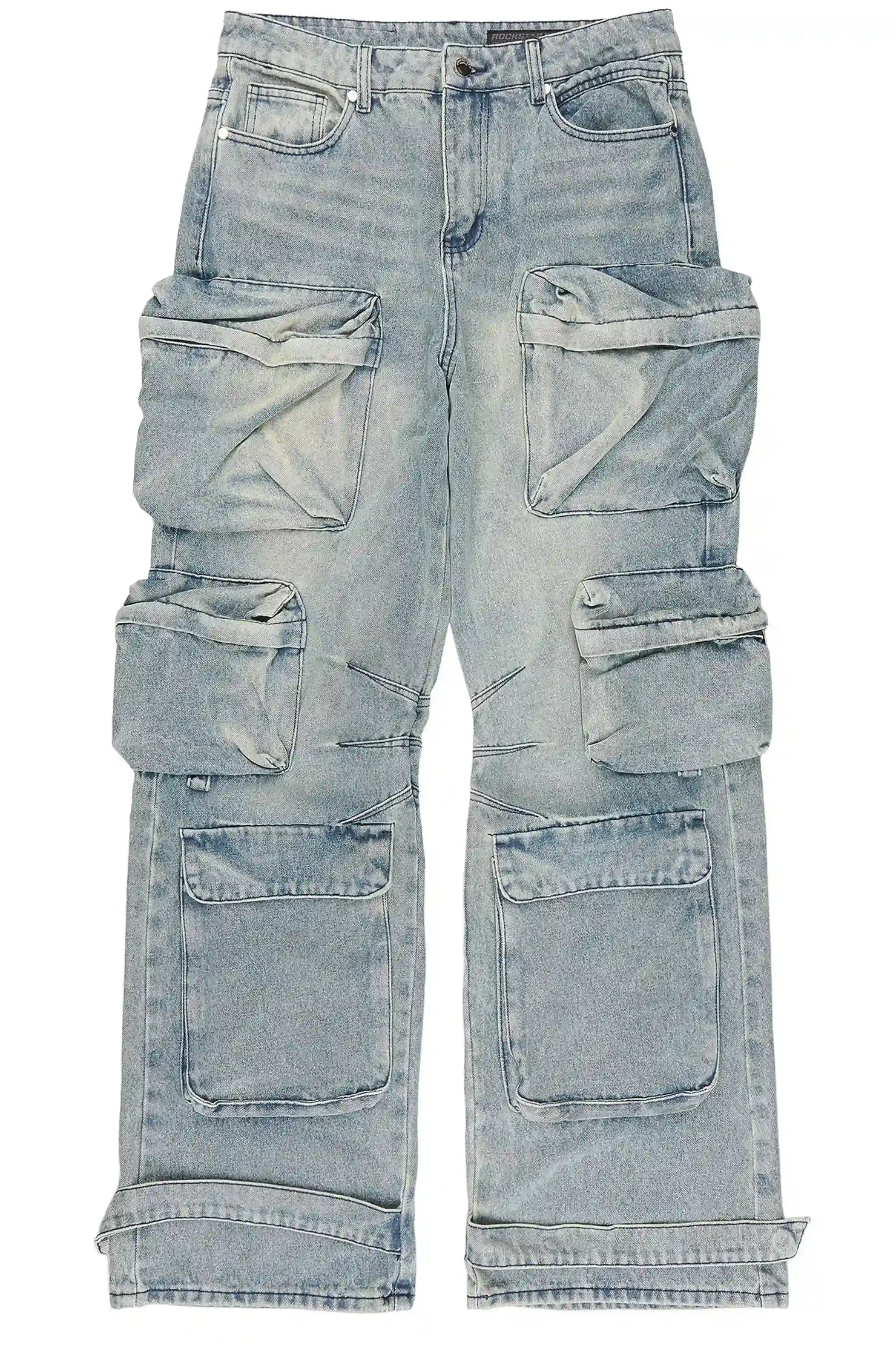 Mahesh Vintage Blue Baggy Fit Jean