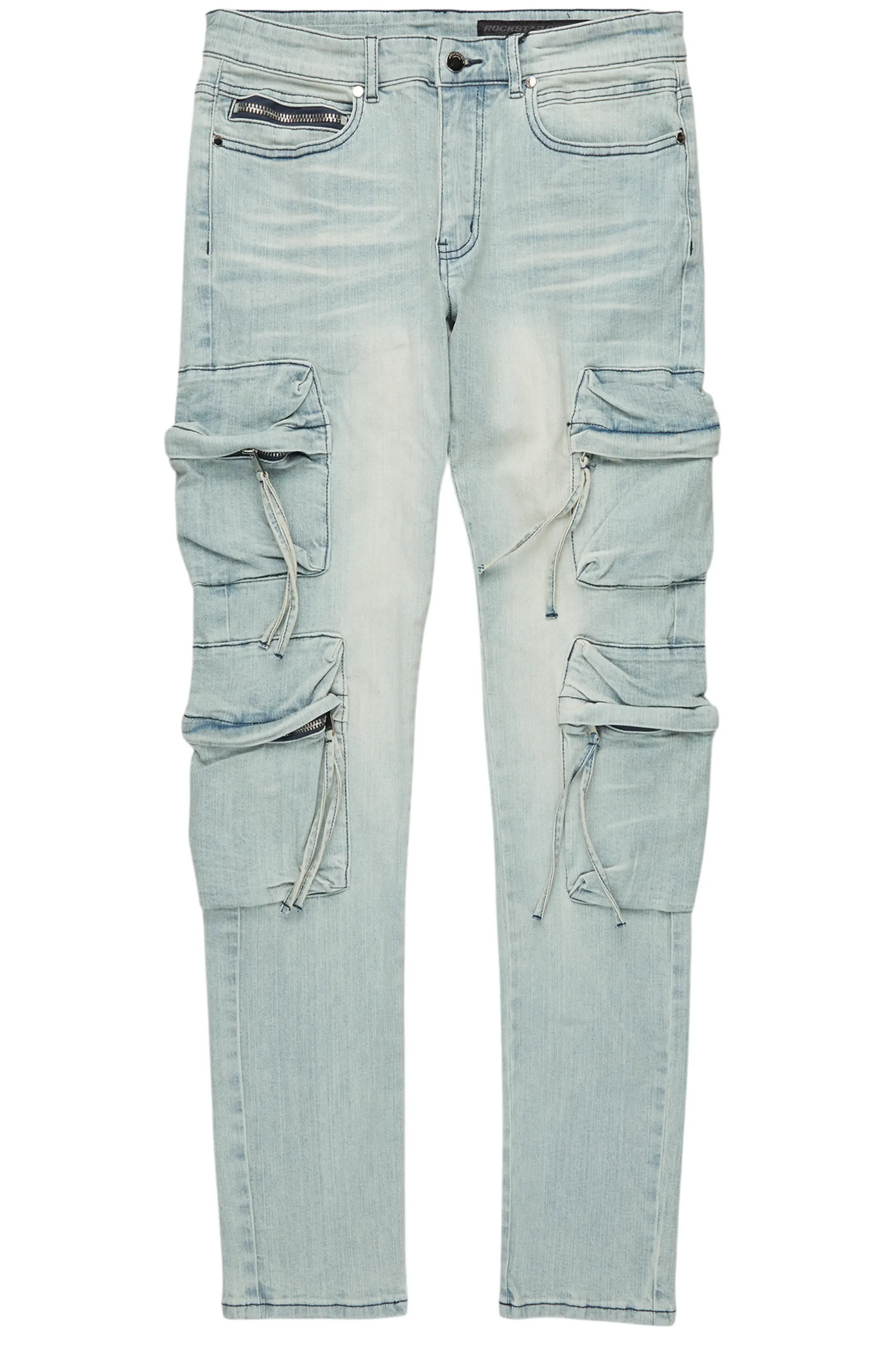 Rodion Blue Slim Fit Cargo Jean