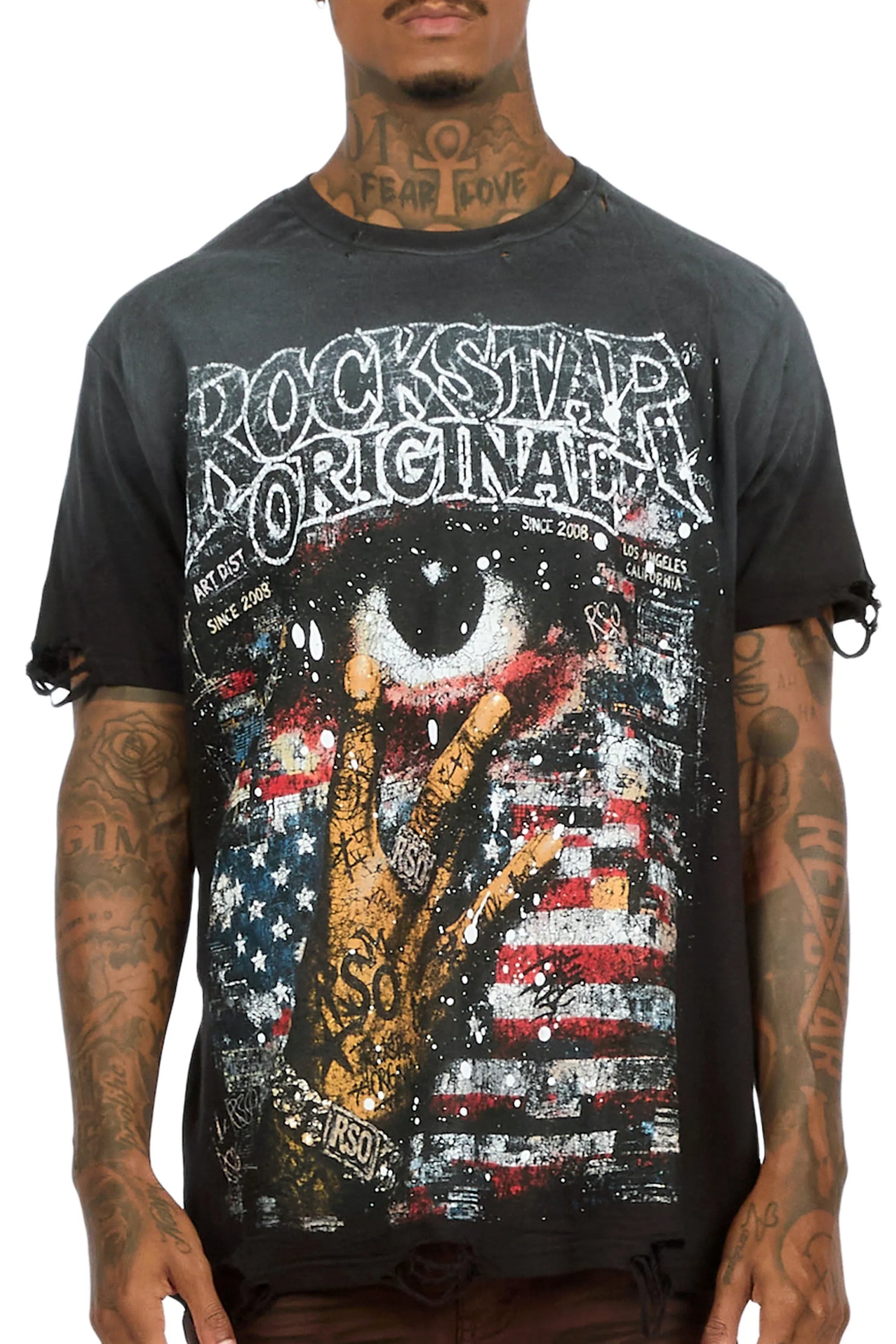 Pullen Black Oversized Graphic T-Shirt