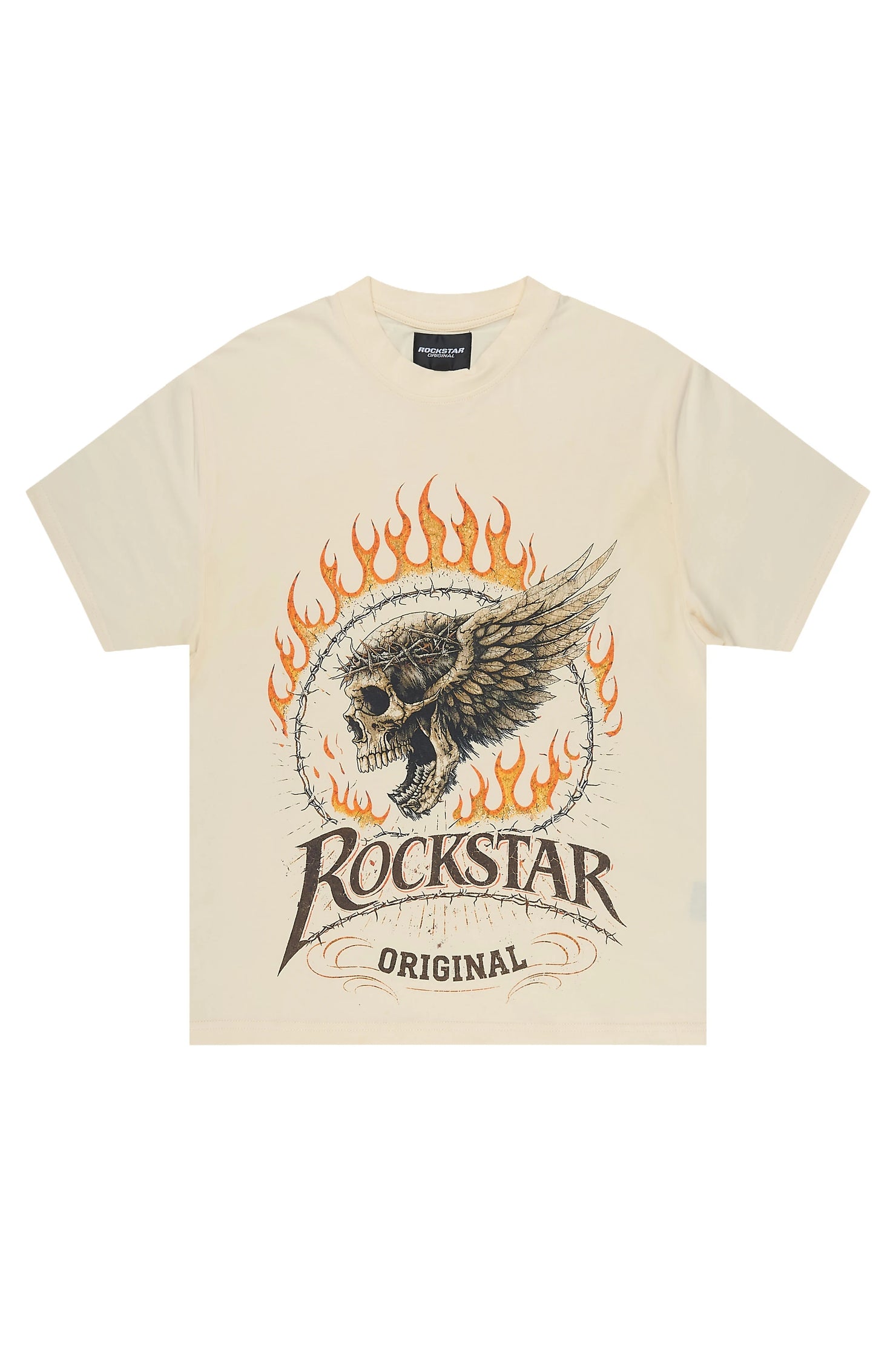 Boys Deston Cream Graphic T-Shirt
