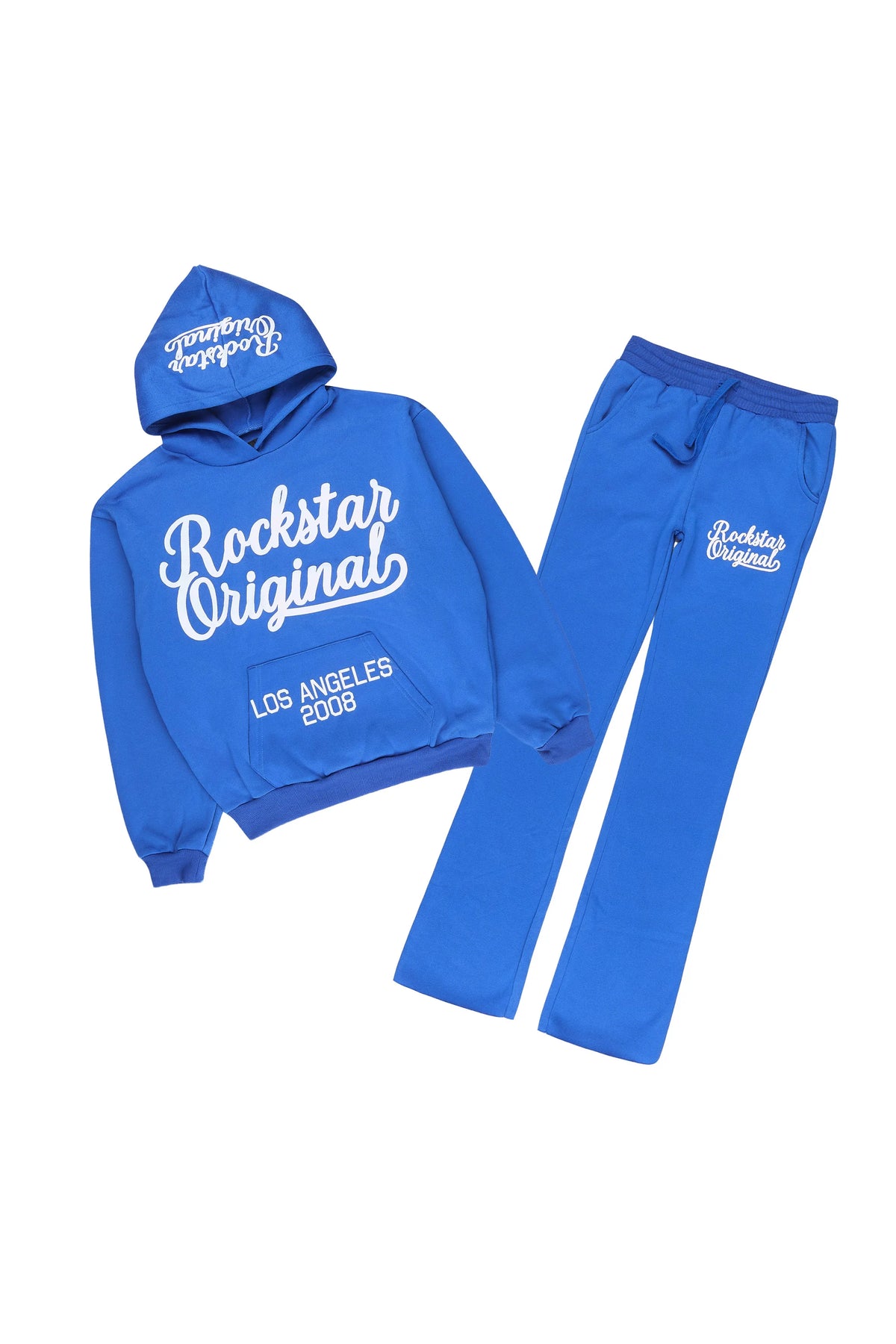 Boys Hinter Royal Blue/Light Blue Hoodie Stacked Track Set