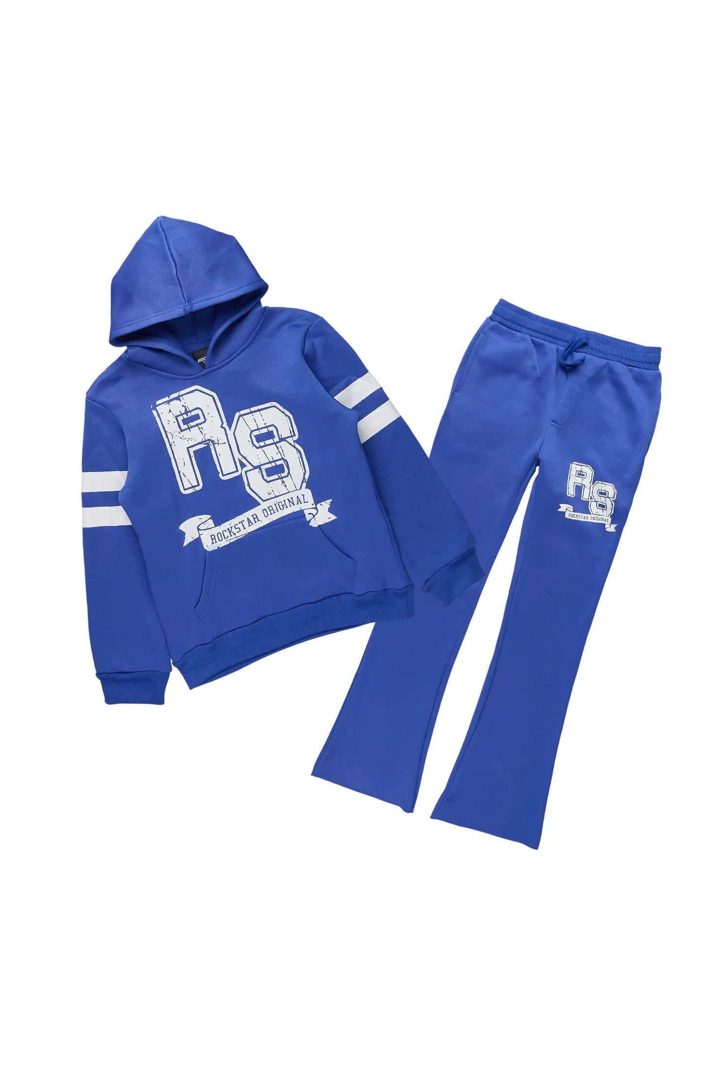 Boys Alik Royal Blue Stacked Track Set
