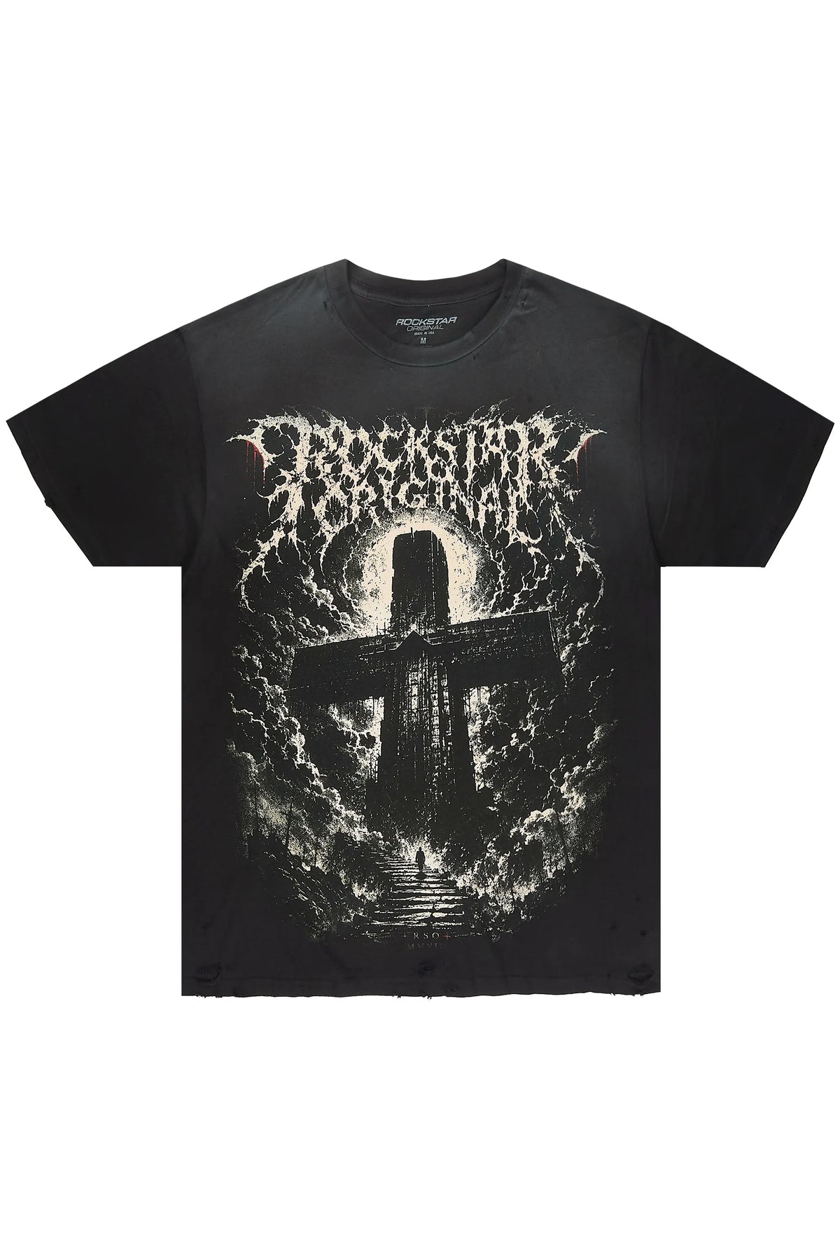 Cassell Black Oversized Graphic T-Shirt