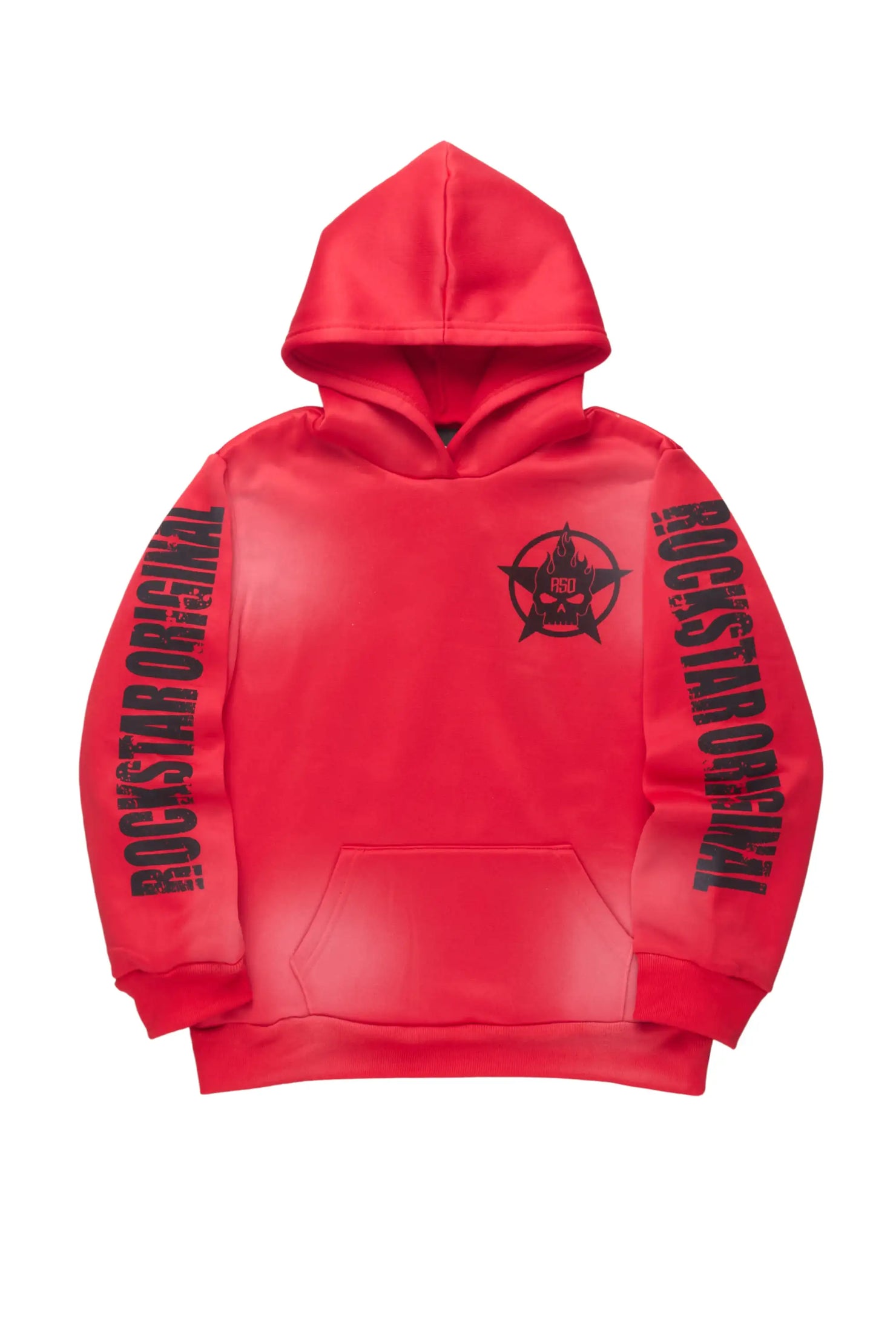 Boys Keve Red Graphic Hoodie