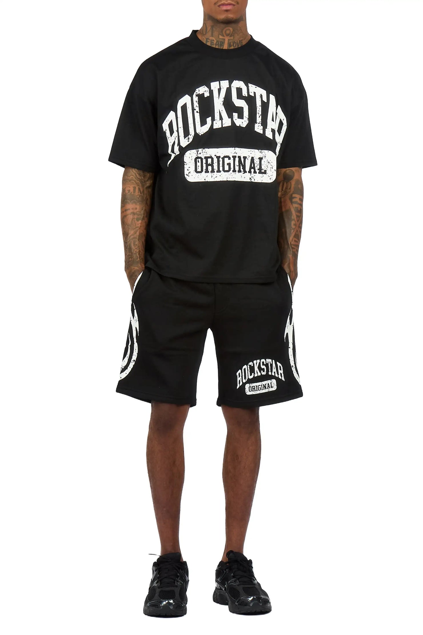 Members Black T-Shirt/Short Set