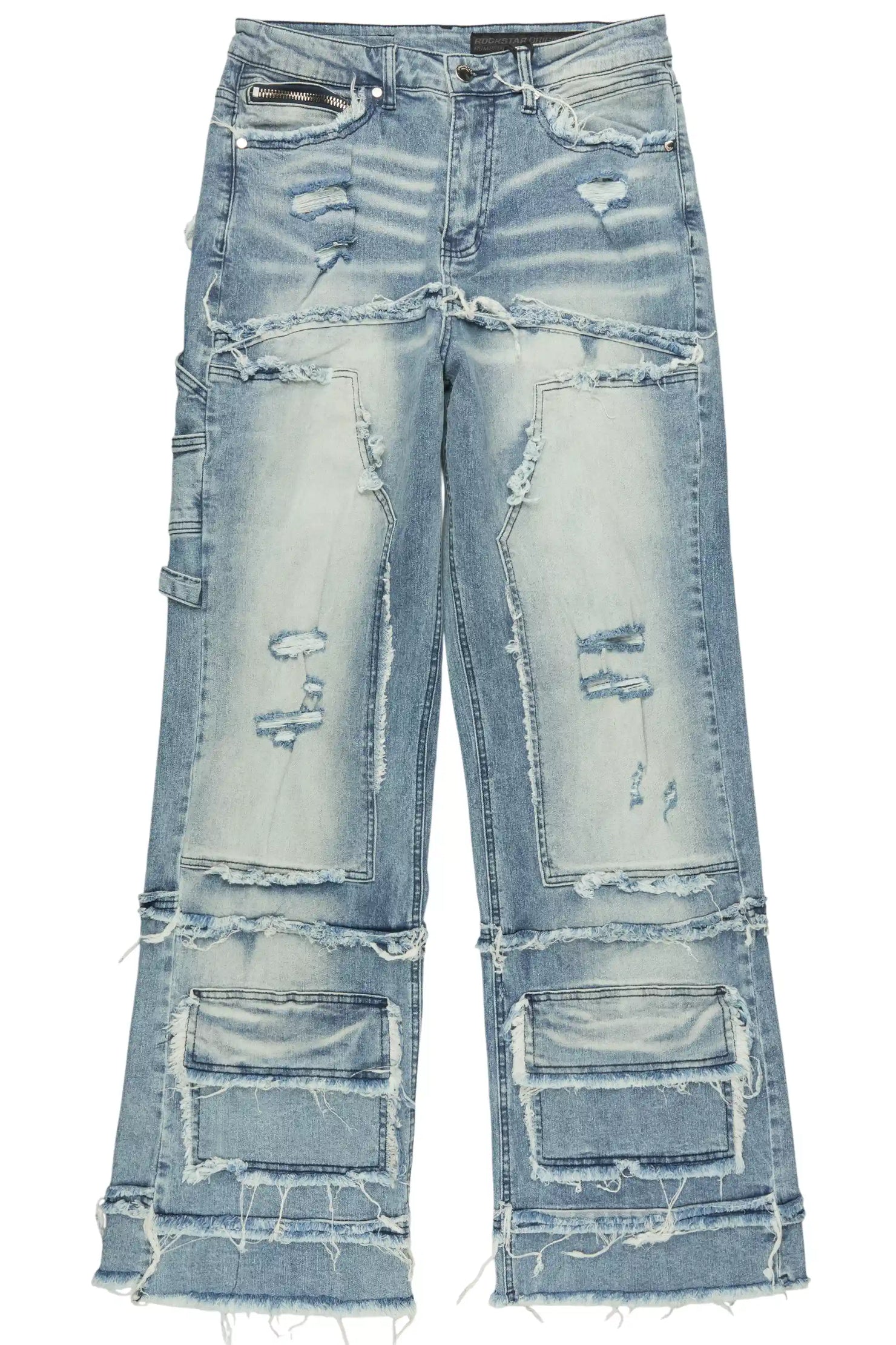 Gritty Blue Baggy Jeans