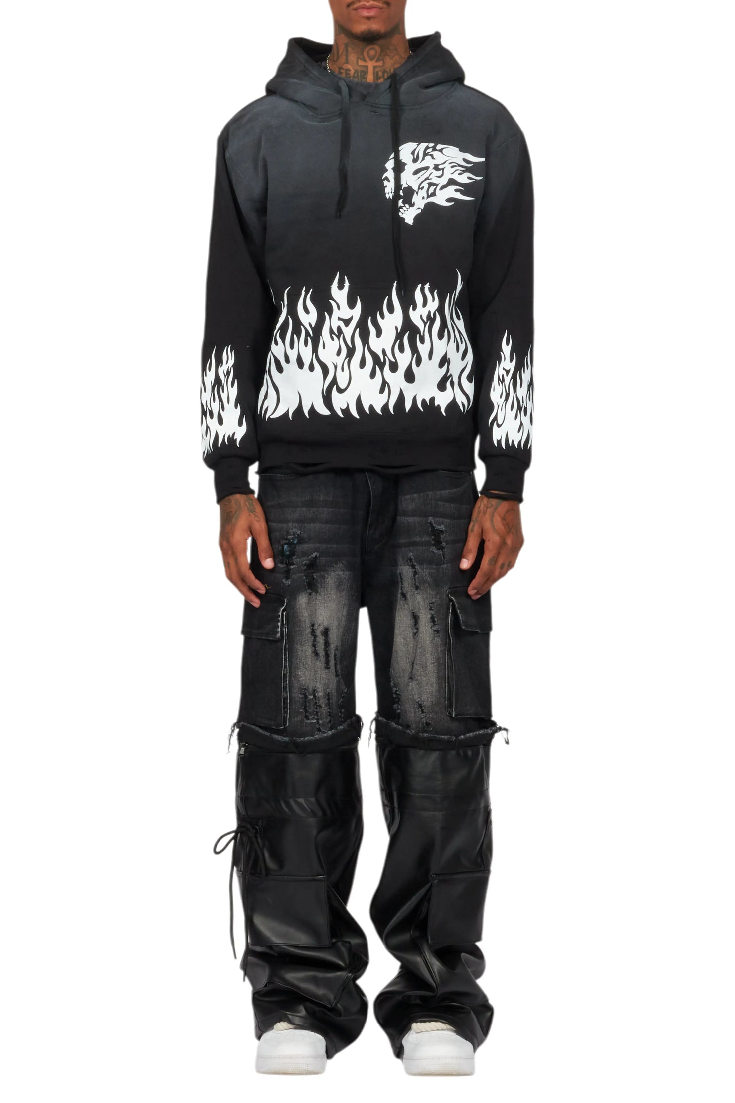 Bubble Black Graphic Hoodie