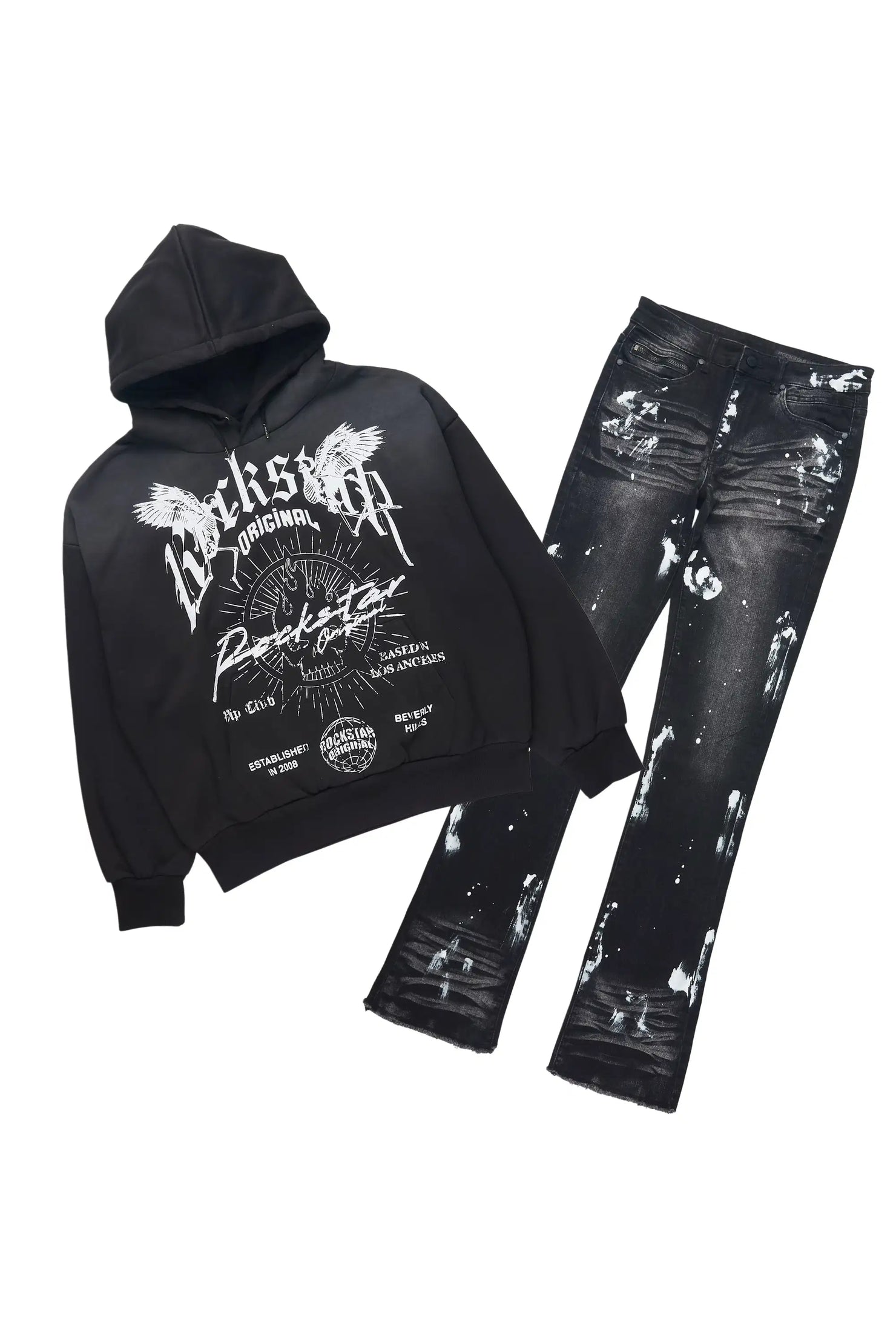 Tally Black Hoodie & Painter Jean Bundle