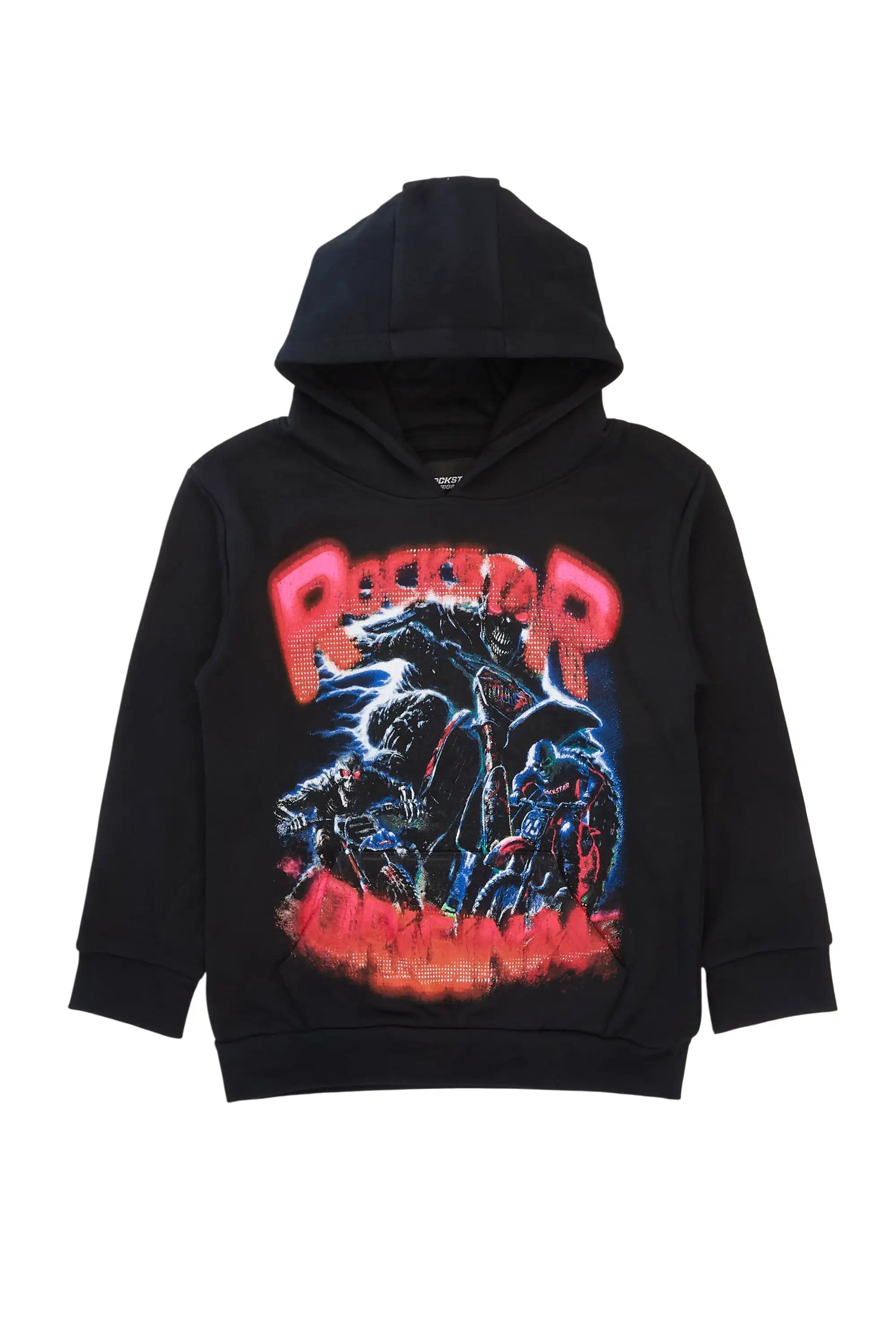 Boys Trenzo Black/Multi Graphic Hoodie