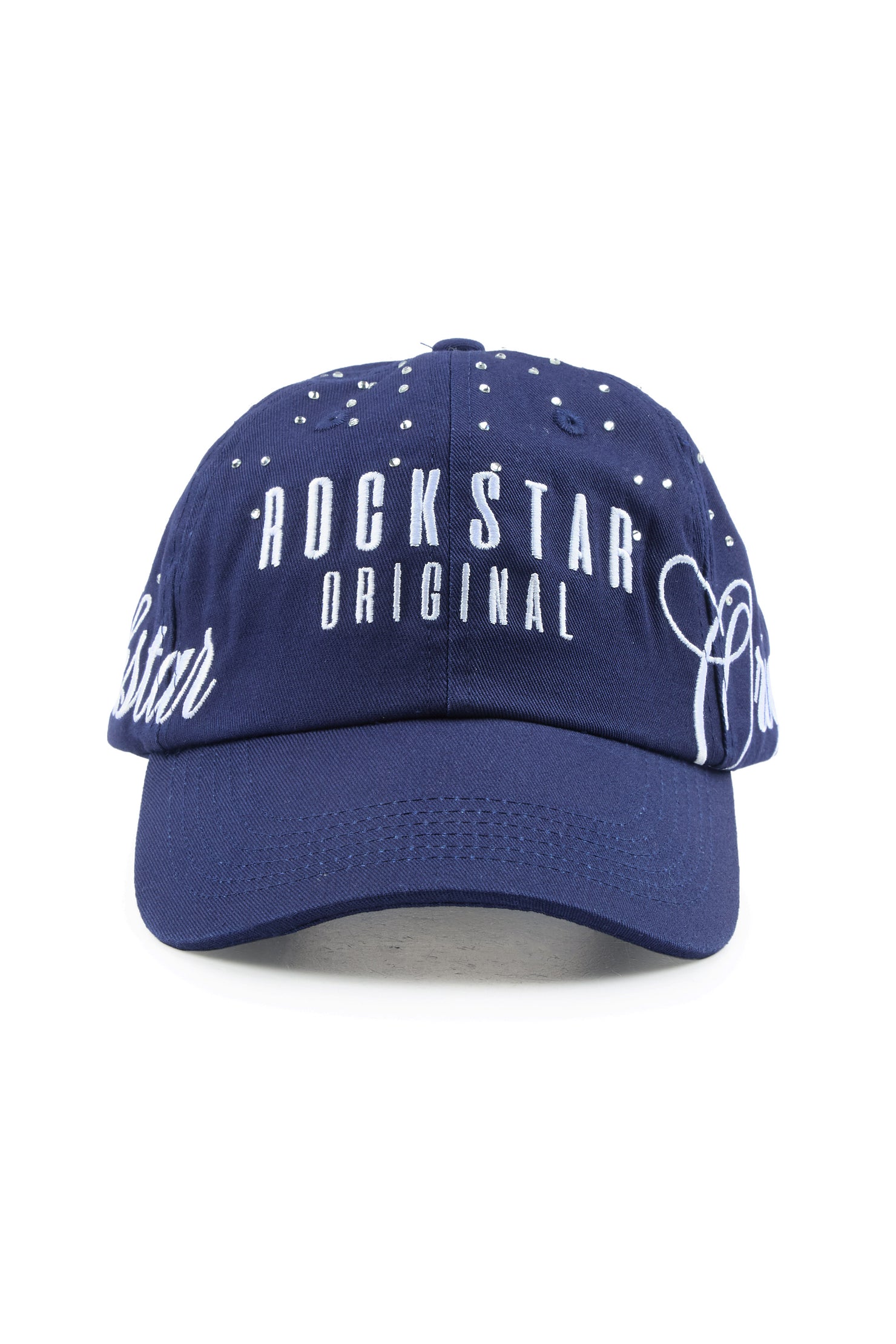 Denazia Navy Rhinestone Trucker Hat