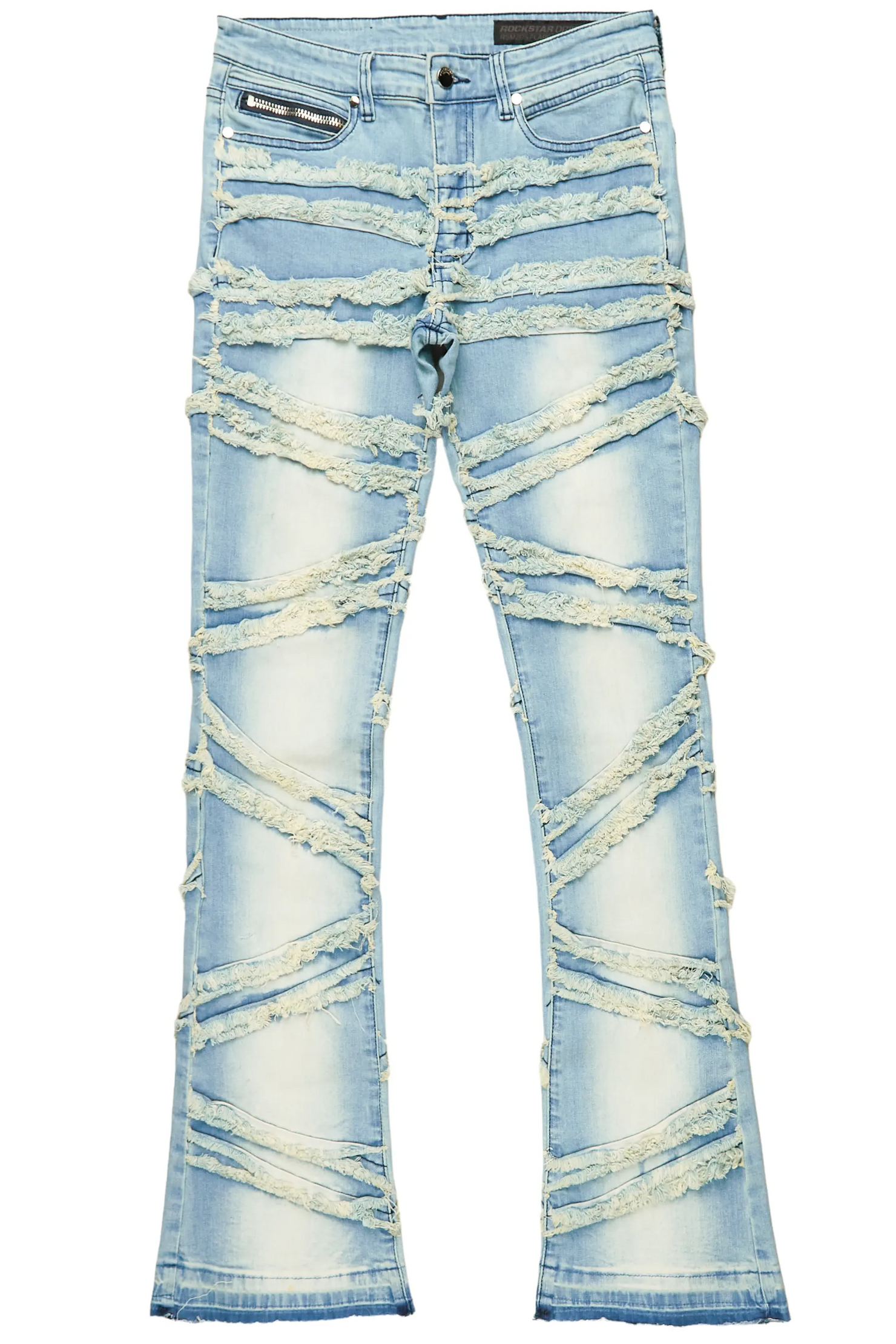Norbert Blue Stacked Flare Jean