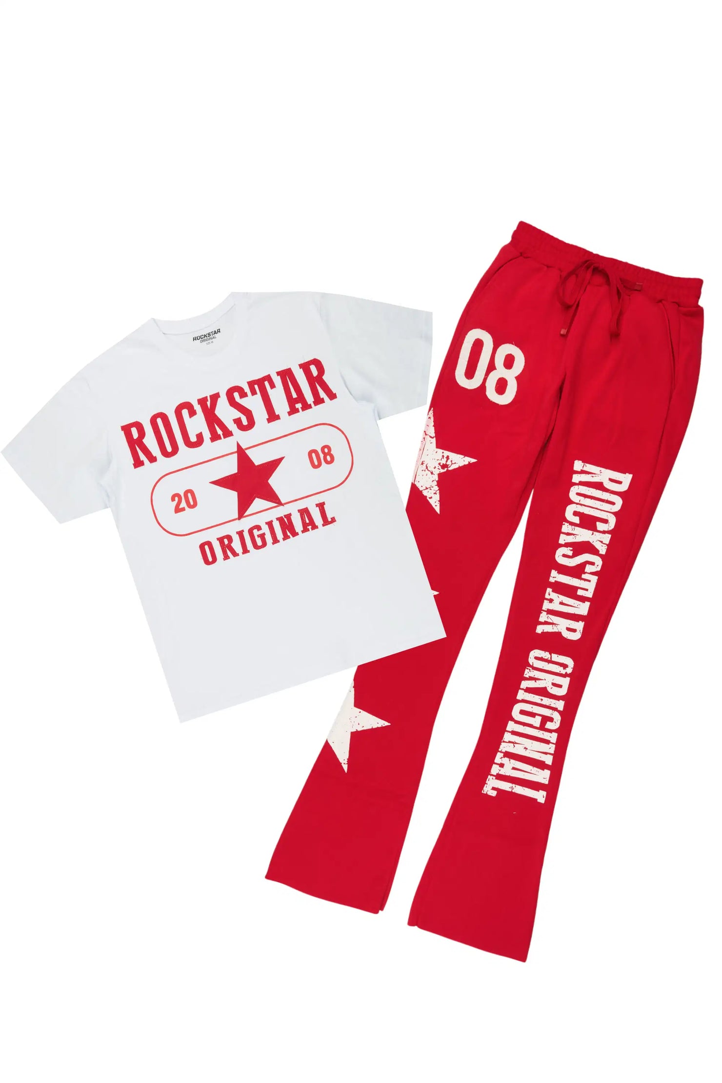 Chavonne White/Red T-Shirt Trackset