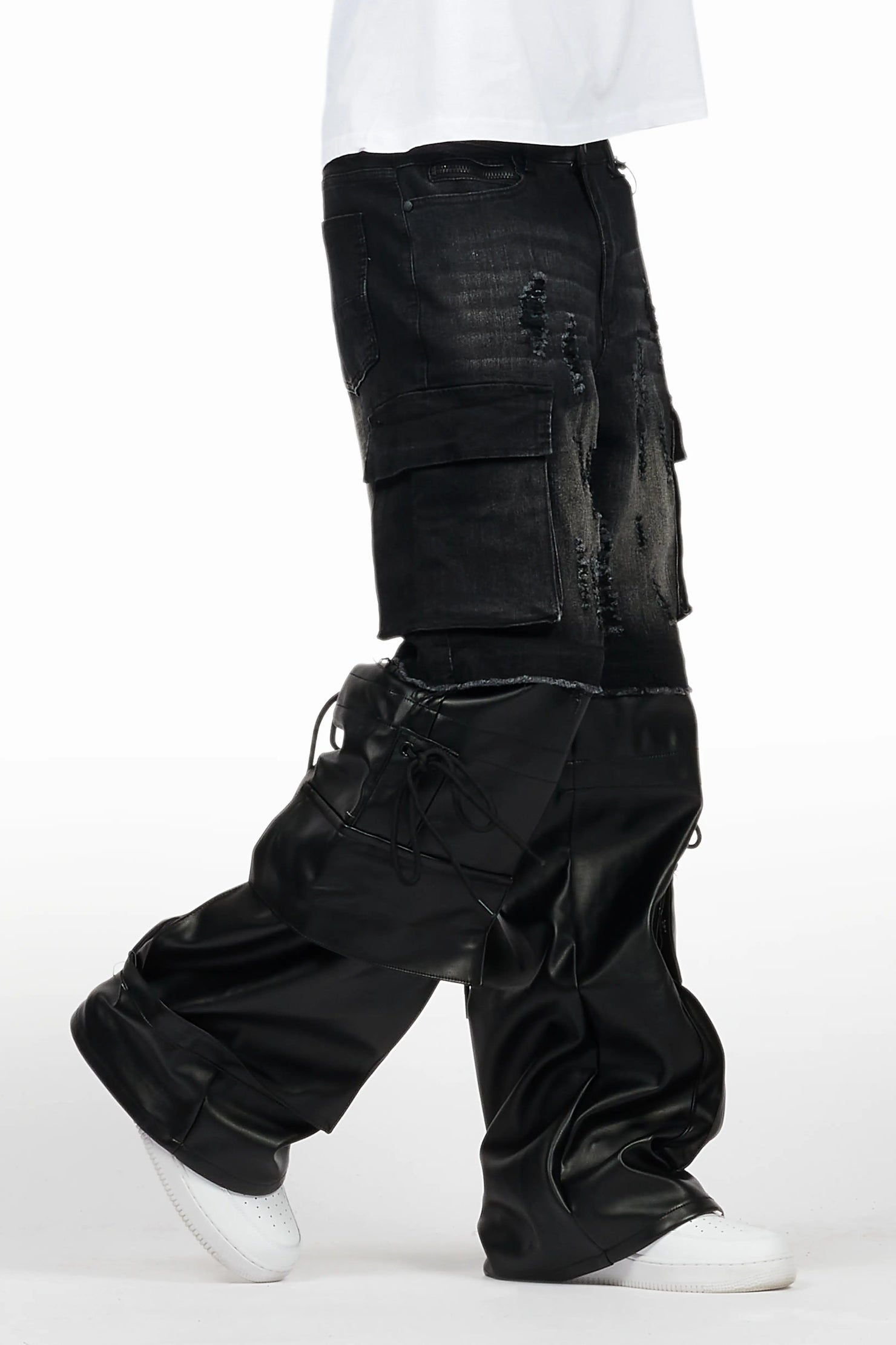 Baatar Black Baggy Fit Jean