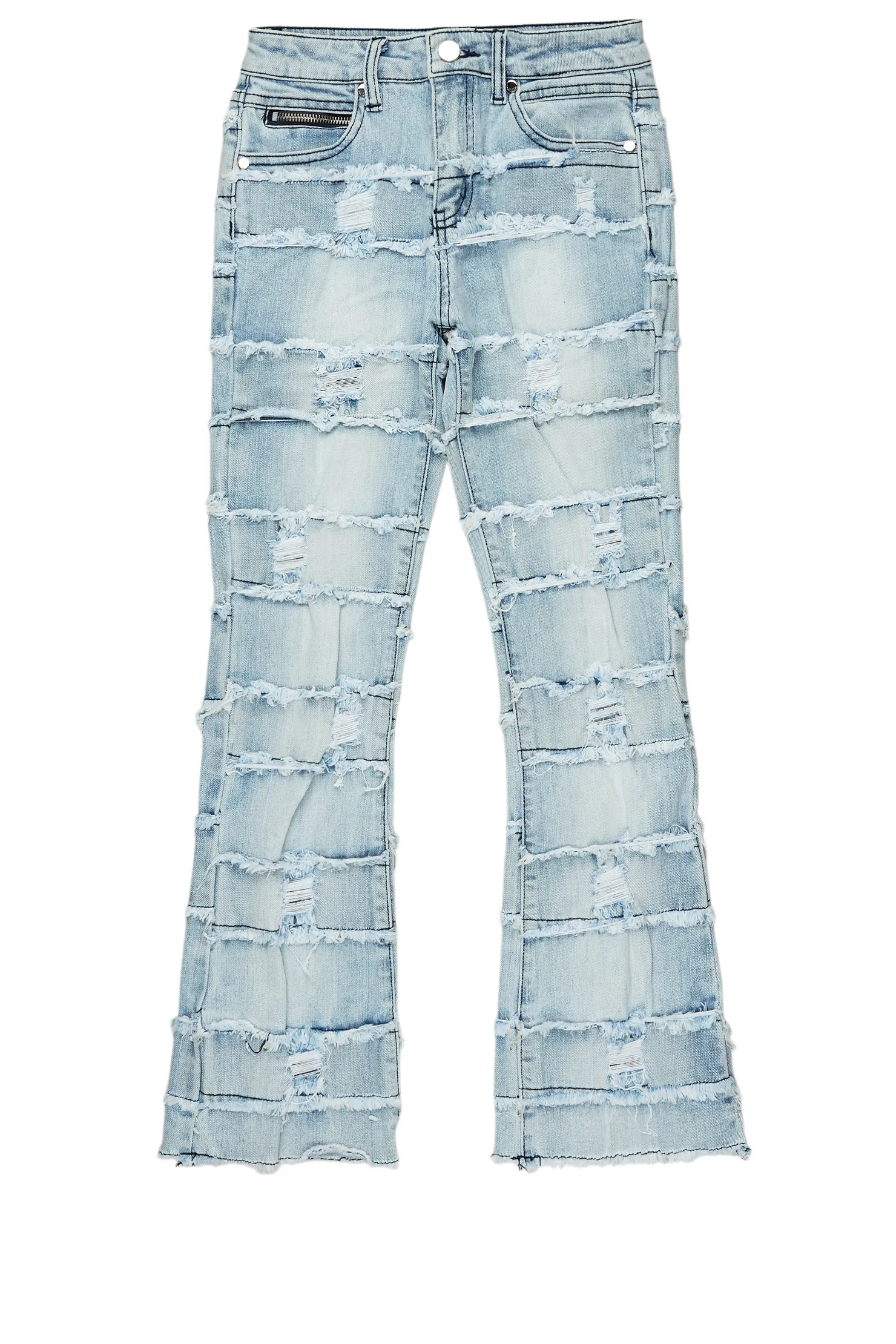 Boys Sten Blue Stacked Flare Jean