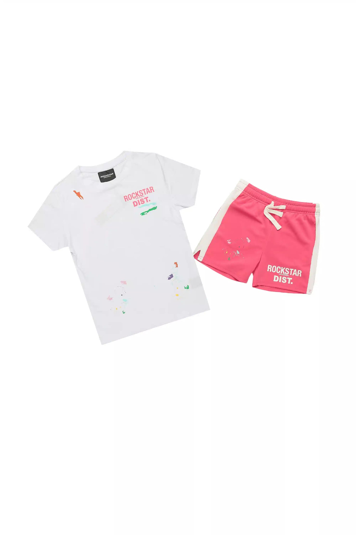 Girls Deshauna Hot Pink Short Set