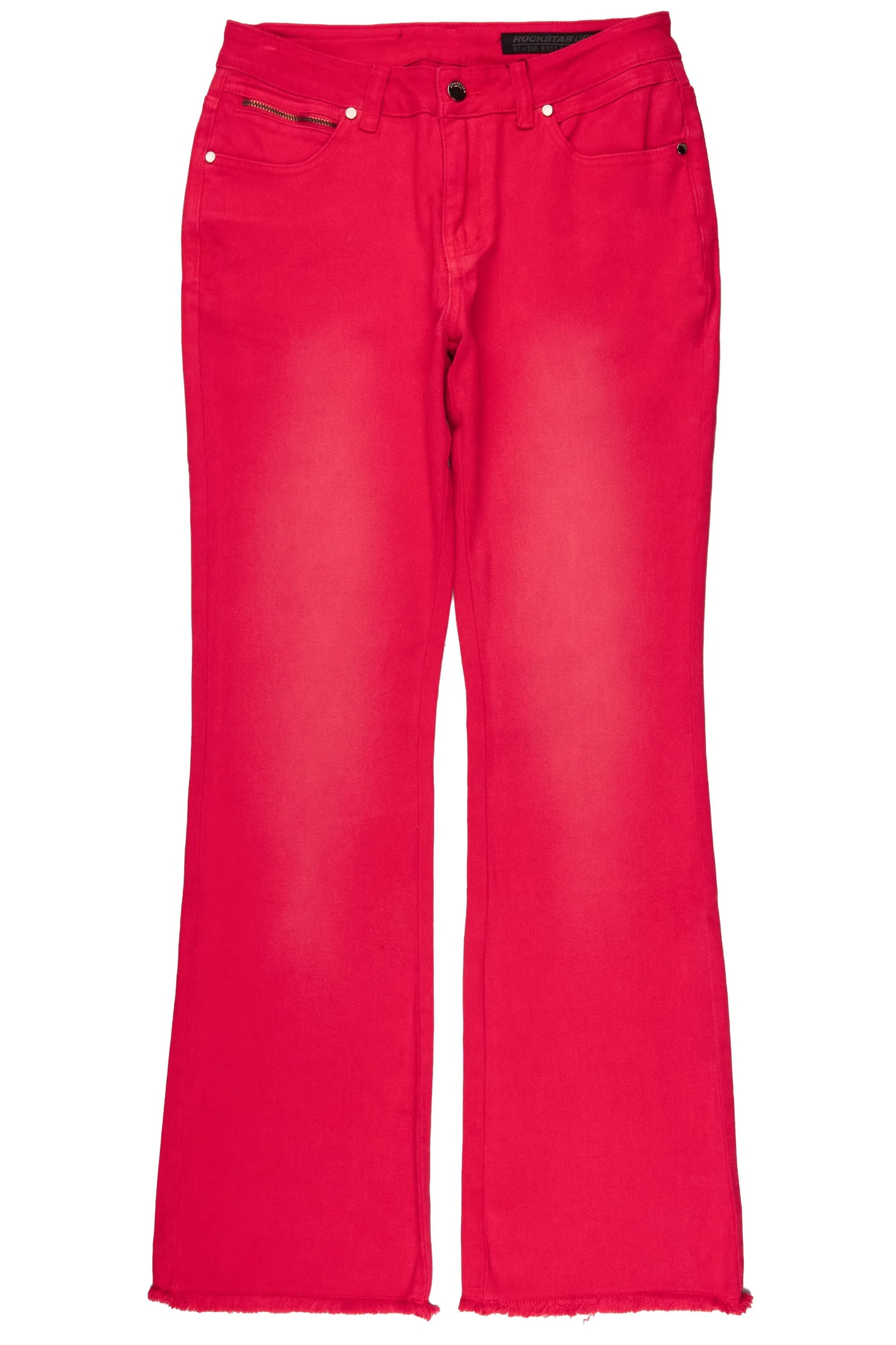 Tiriea Red Wash Low Rise Stretch Bootcut Jean