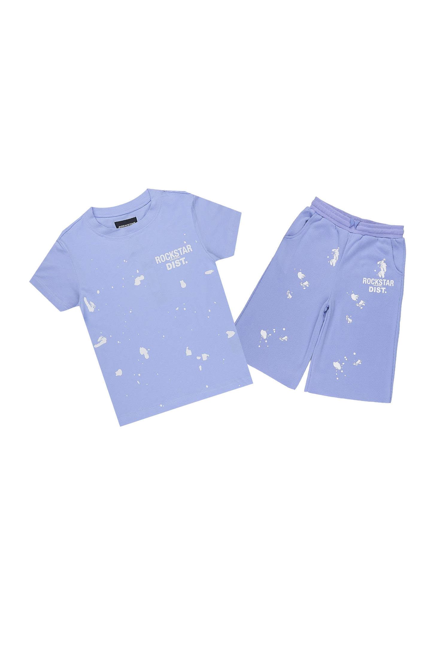 Girls Rafaela Lavender/Lavender T-Shirt Jort Set