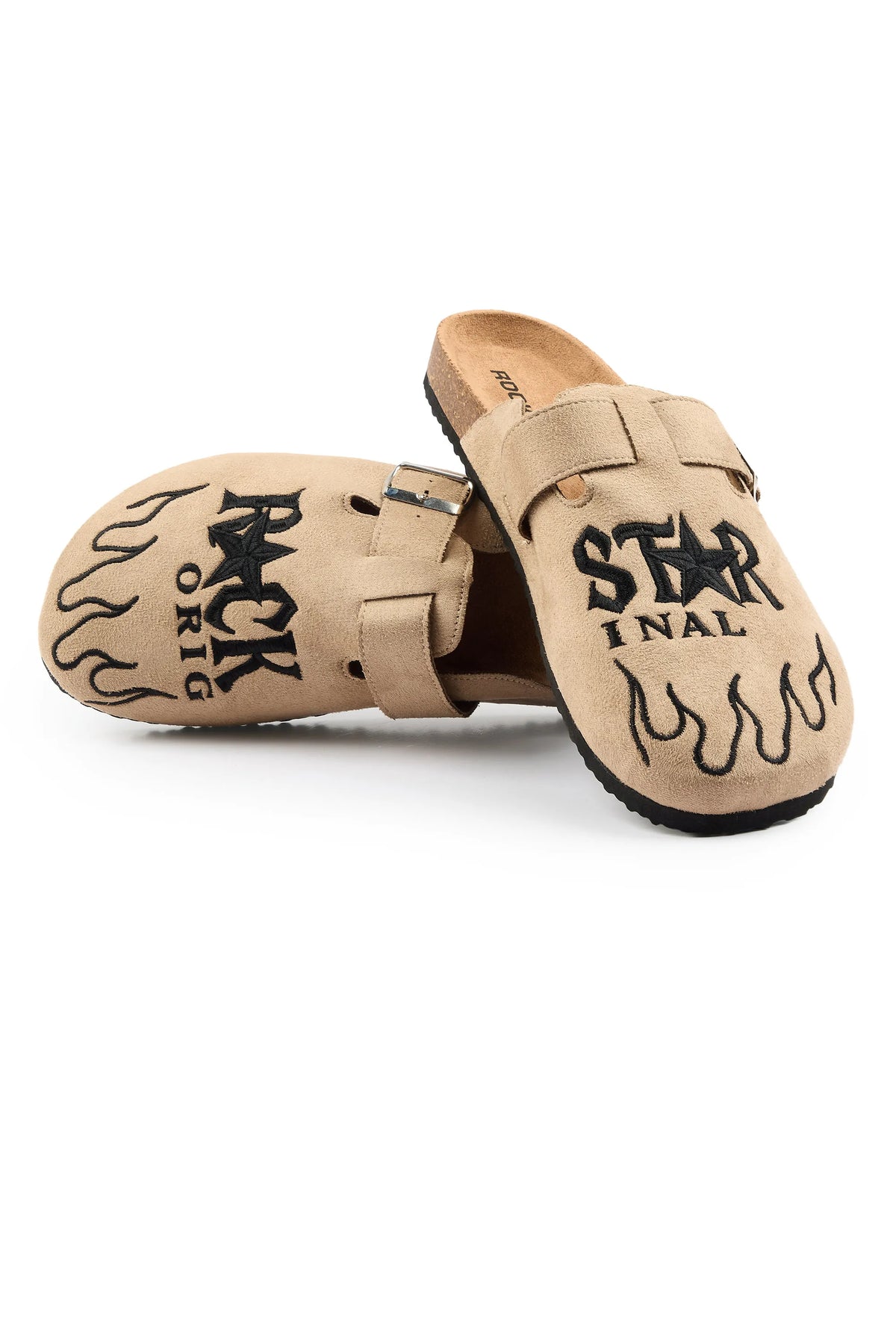 Boys Firewalk Beige Suede Mule