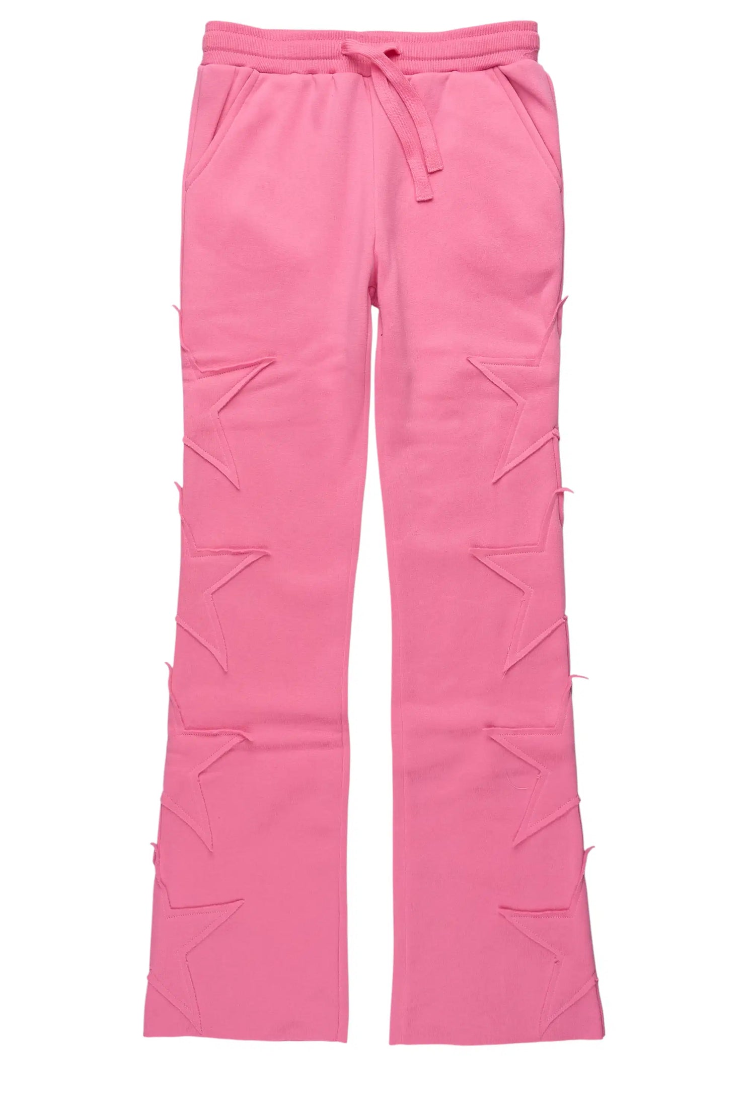 Girls Sinayah Pink Stacked Track Pant