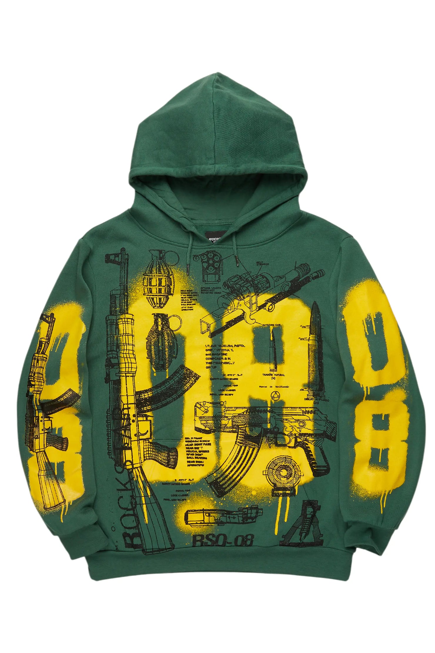 Nesta Green Graphic Hoodie