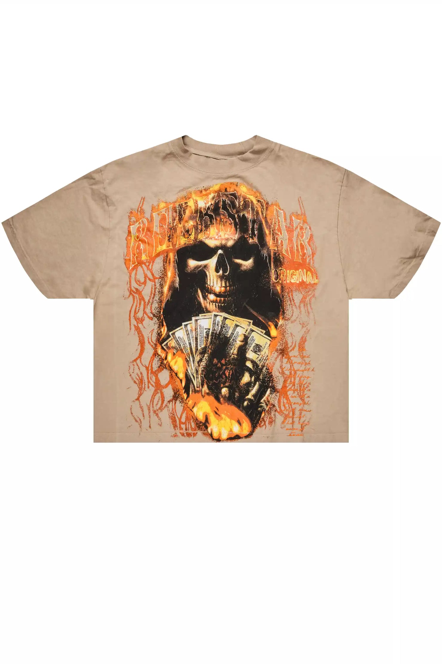 Rome Beige/Multi Oversized Graphic T-Shirt