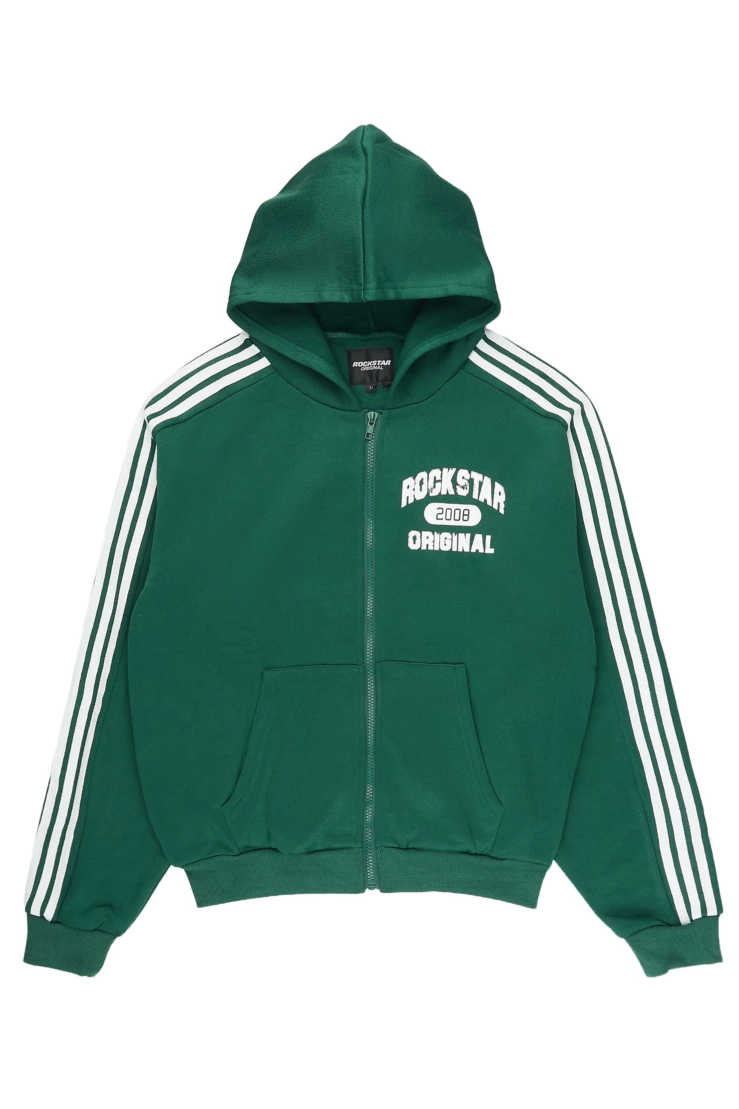 Boys Tylla Green Zip Up Hoodie