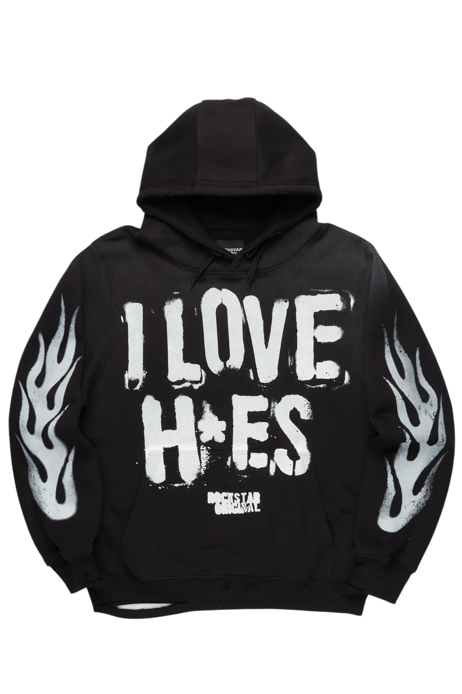 Tanasya Black Oversized Hoodie